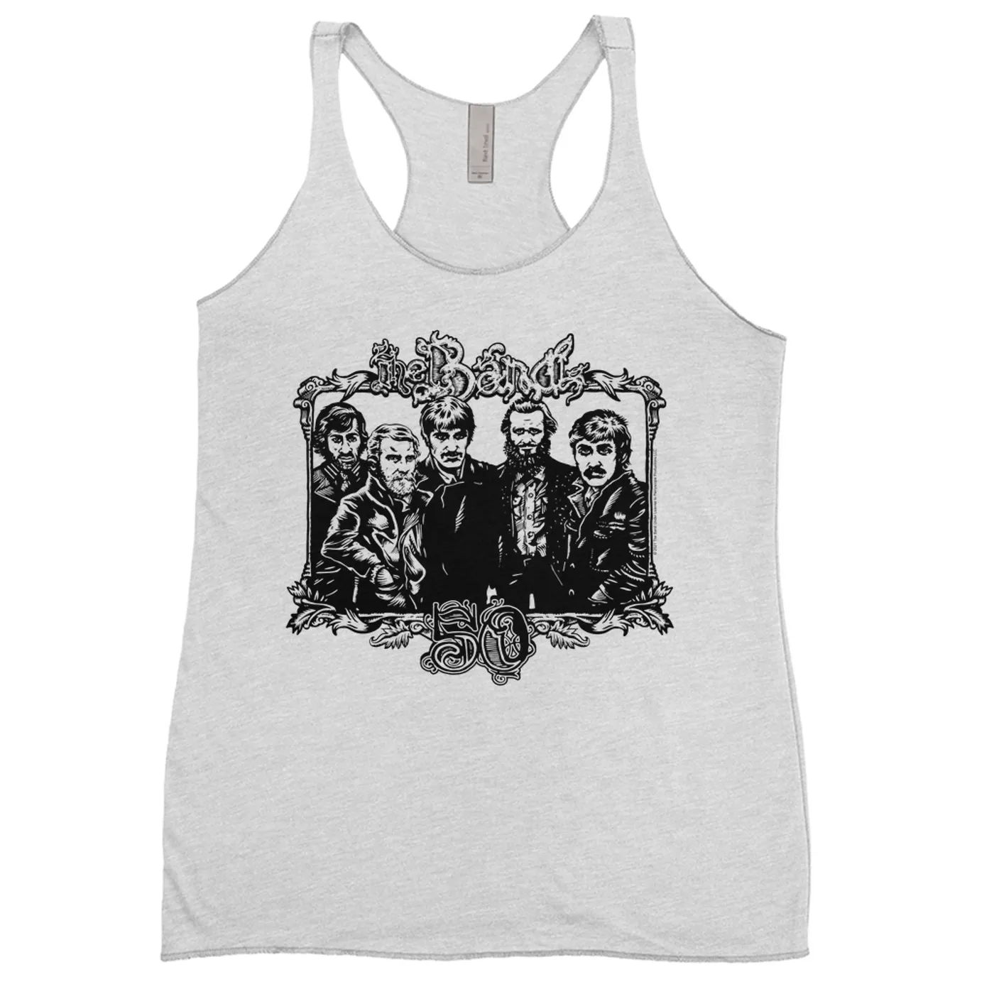 The Band Ladies' Tank Top | 50th Anniversary Logo Black The Band Shirt