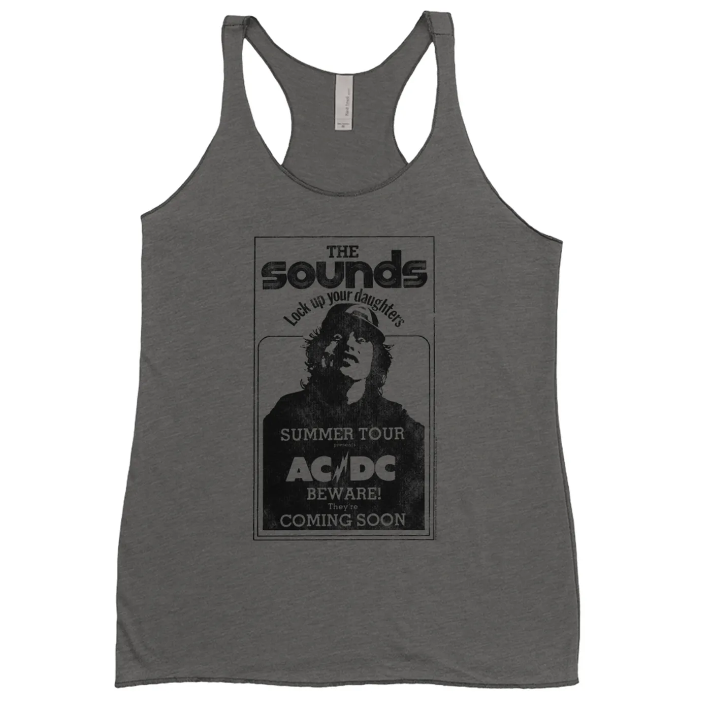 AC/DC Ladies' Tank Top | The Sounds Summer Concert Tour ACDC Shirt