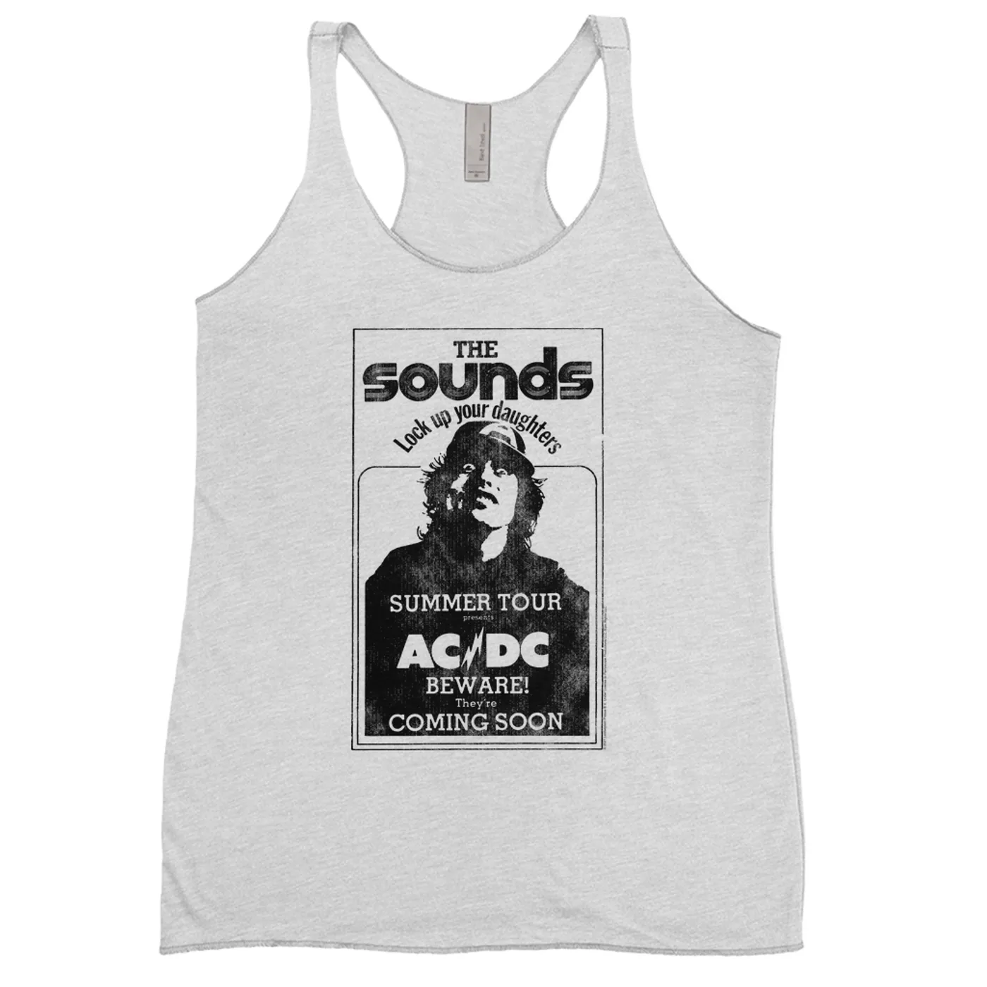 AC/DC Ladies' Tank Top | The Sounds Summer Concert Tour ACDC Shirt