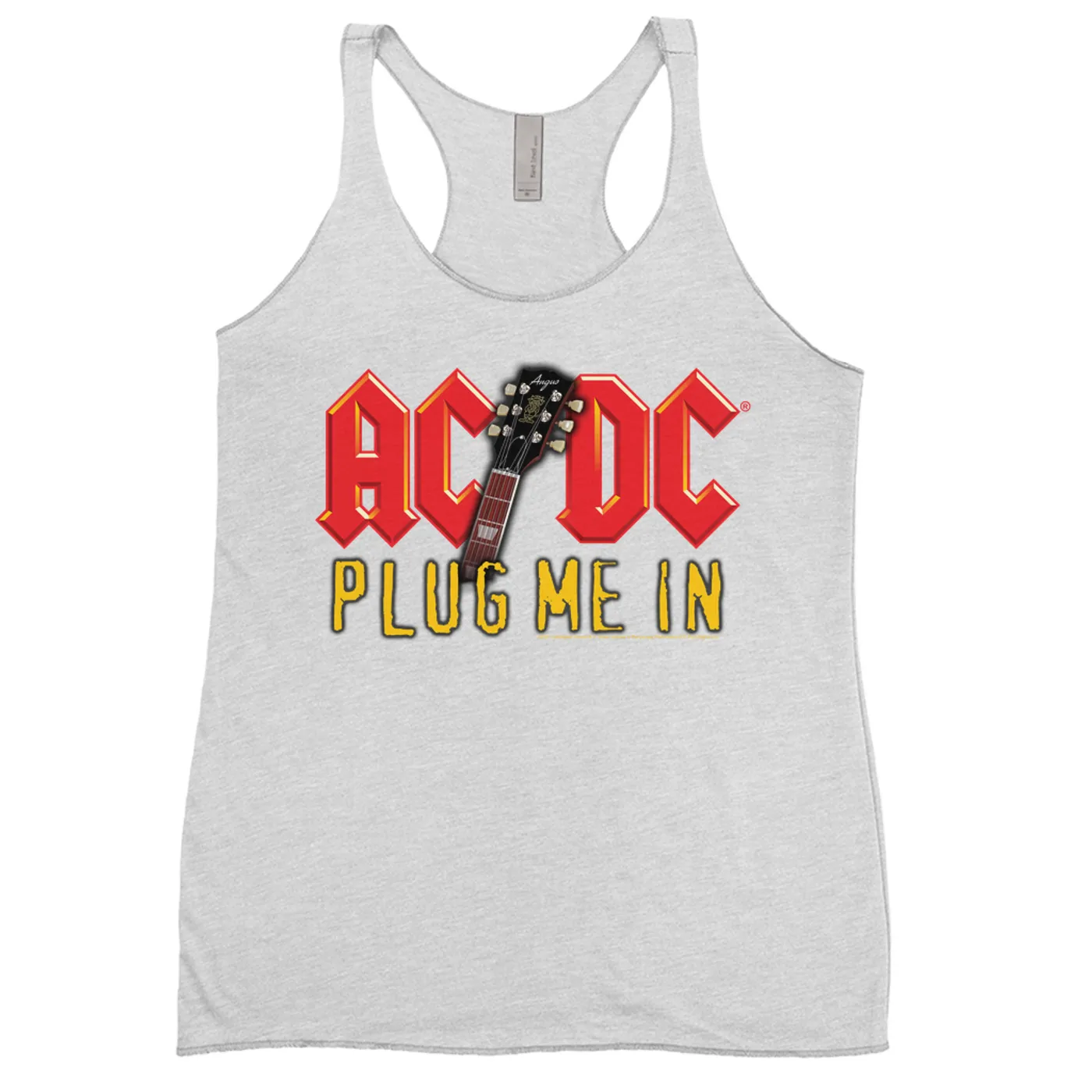 AC/DC Ladies' Tank Top | Plug Me In With Logo Image ACDC Shirt