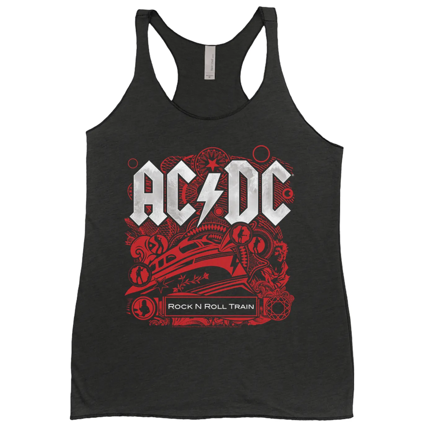 AC/DC Ladies' Tank Top | Rock And Roll Train Album Cover Design ACDC Shirt