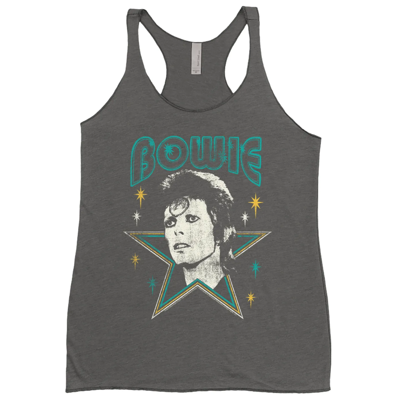 David Bowie Ladies' Tank Top | Star Power Distressed David Bowie Shirt