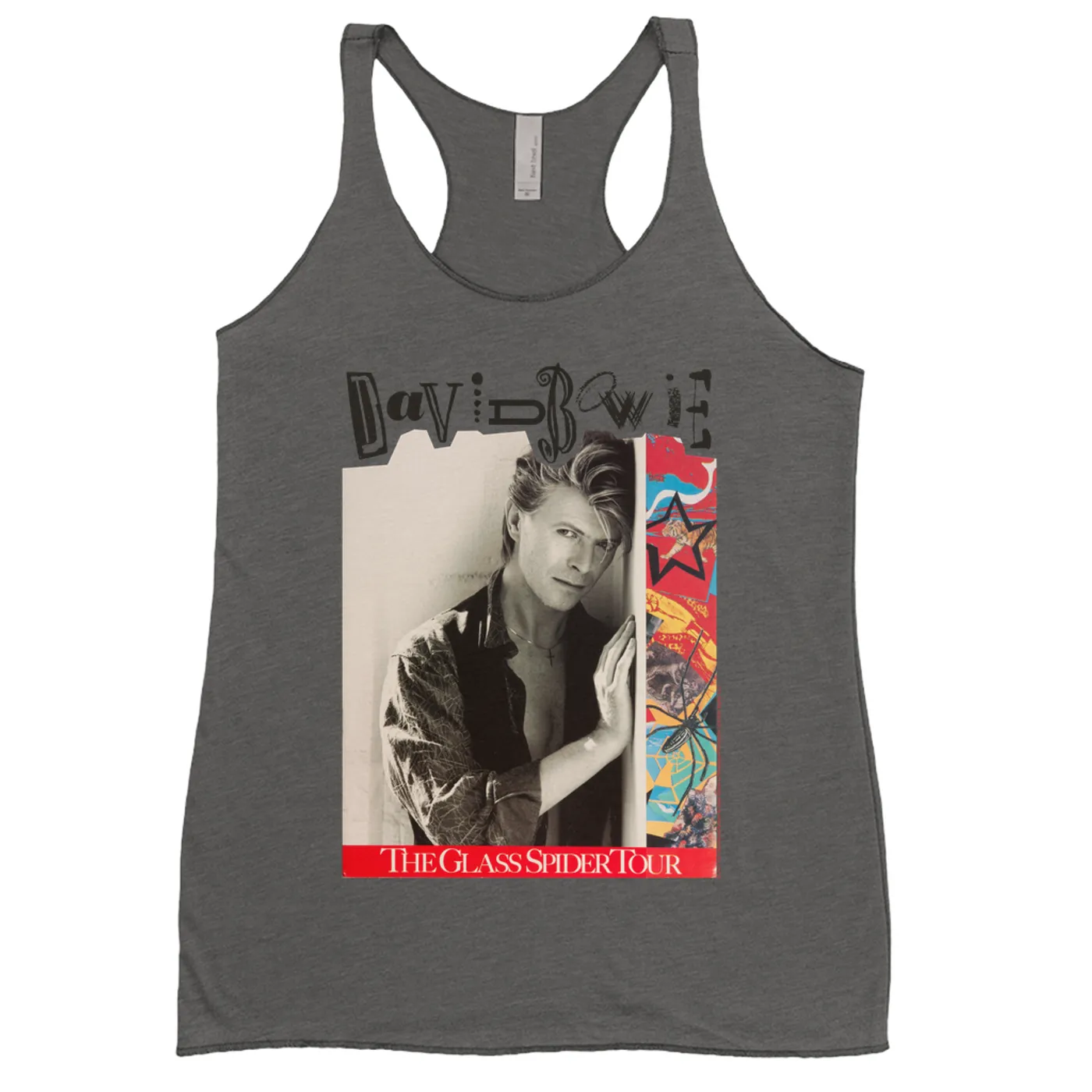 David Bowie Ladies' Tank Top | The Glass Spider Tour Poster David Bowie Shirt