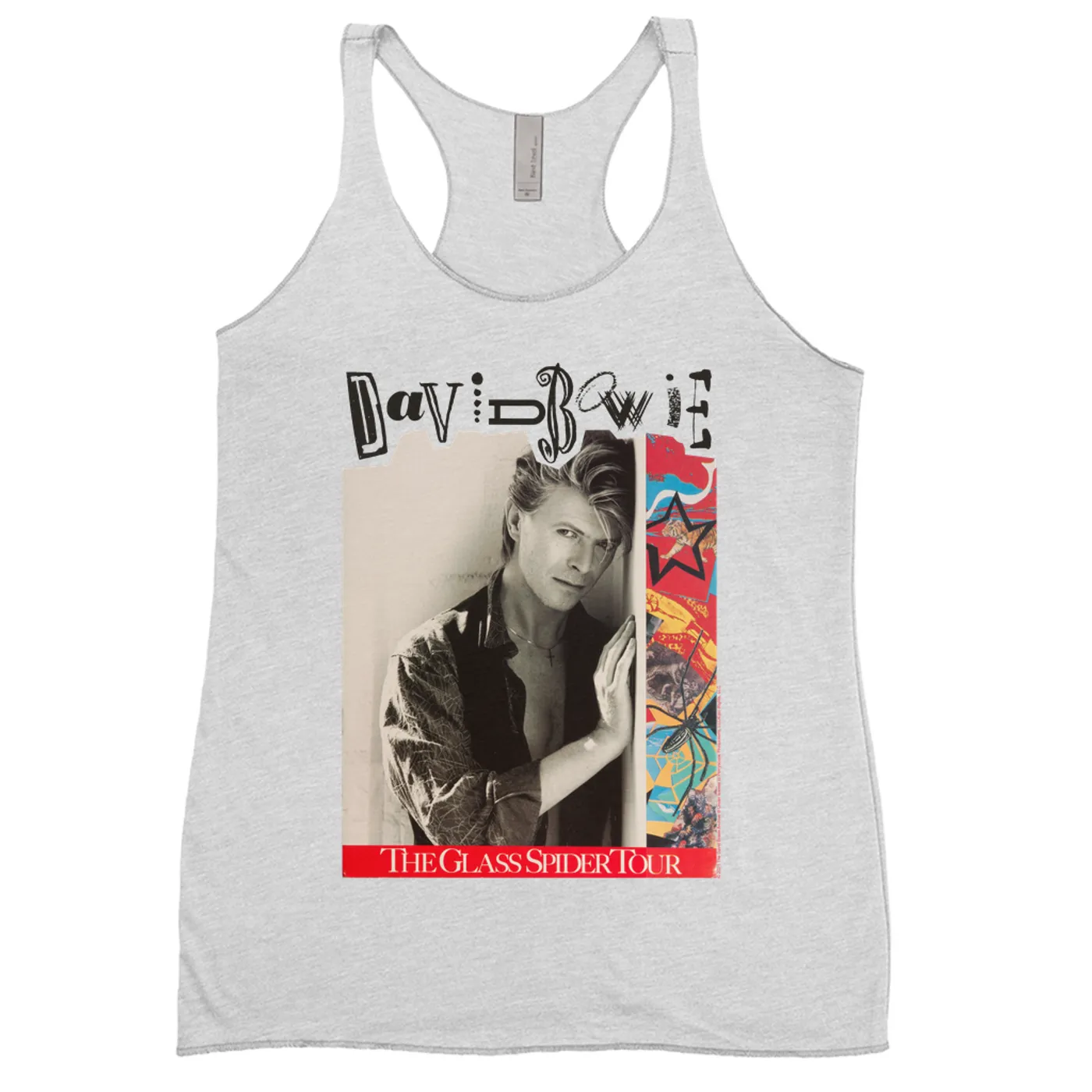 David Bowie Ladies' Tank Top | The Glass Spider Tour Poster David Bowie Shirt