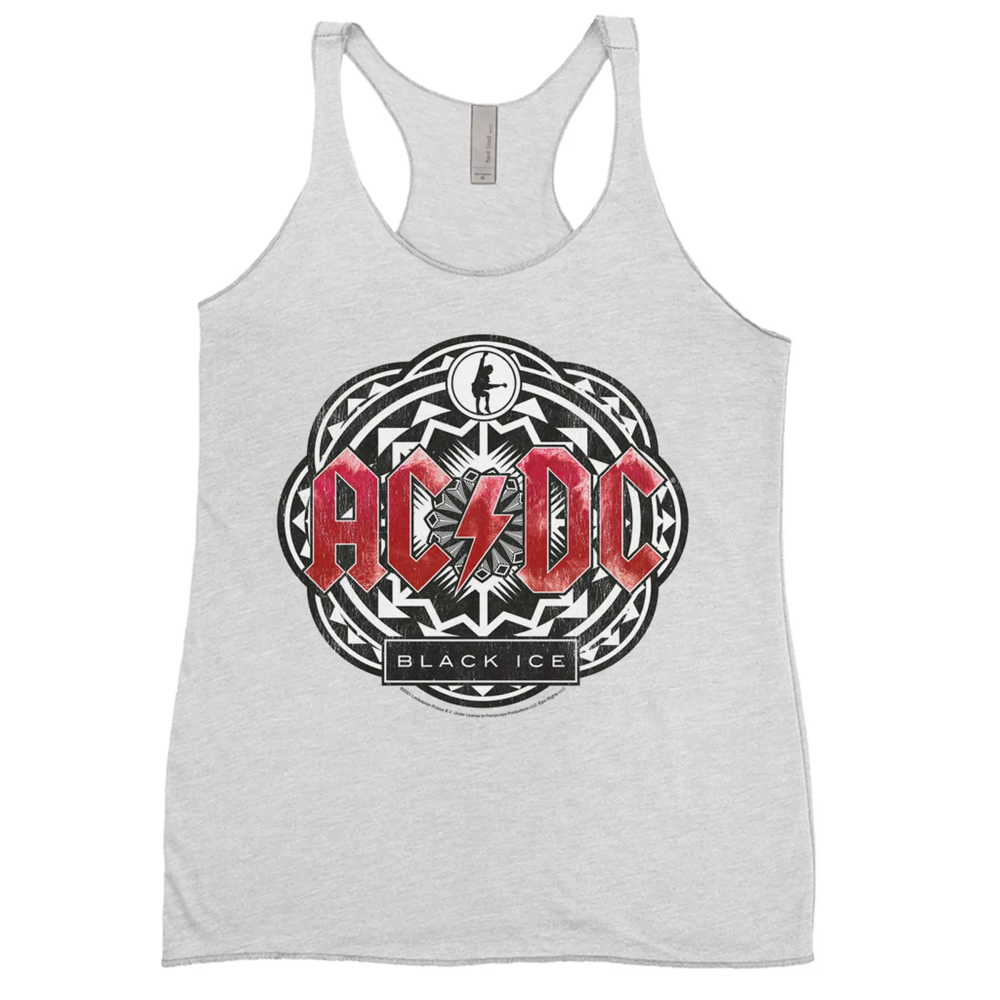 AC/DC Ladies' Tank Top | Black Ice Red Design ACDC Shirt (Merchbar Exclusive)