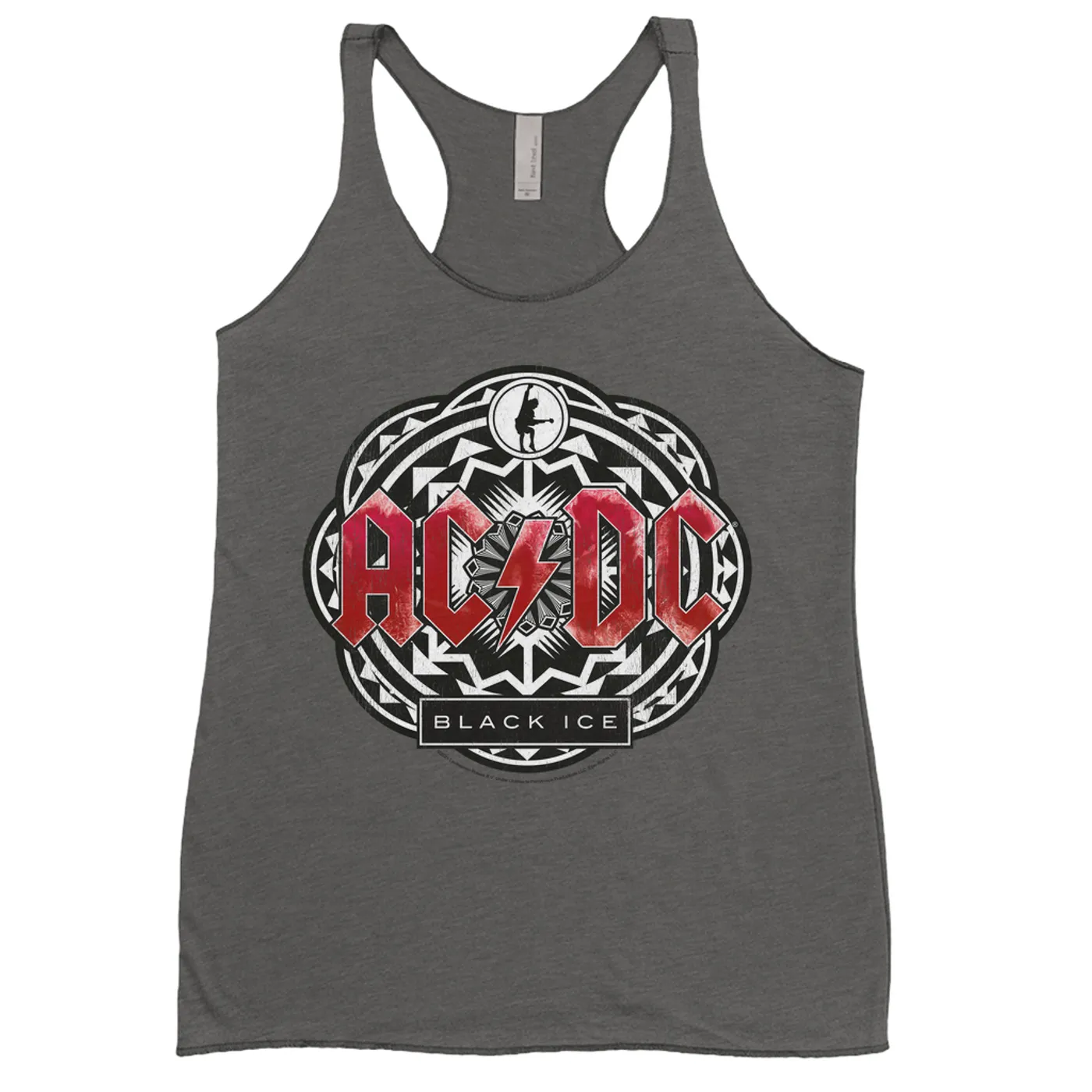 AC/DC Ladies' Tank Top | Black Ice Red Design ACDC Shirt (Merchbar Exclusive)