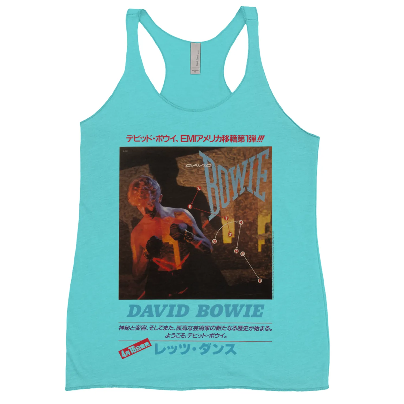 David Bowie Ladies' Tank Top | Let's Dance Japan Concert Poster David Bowie Shirt