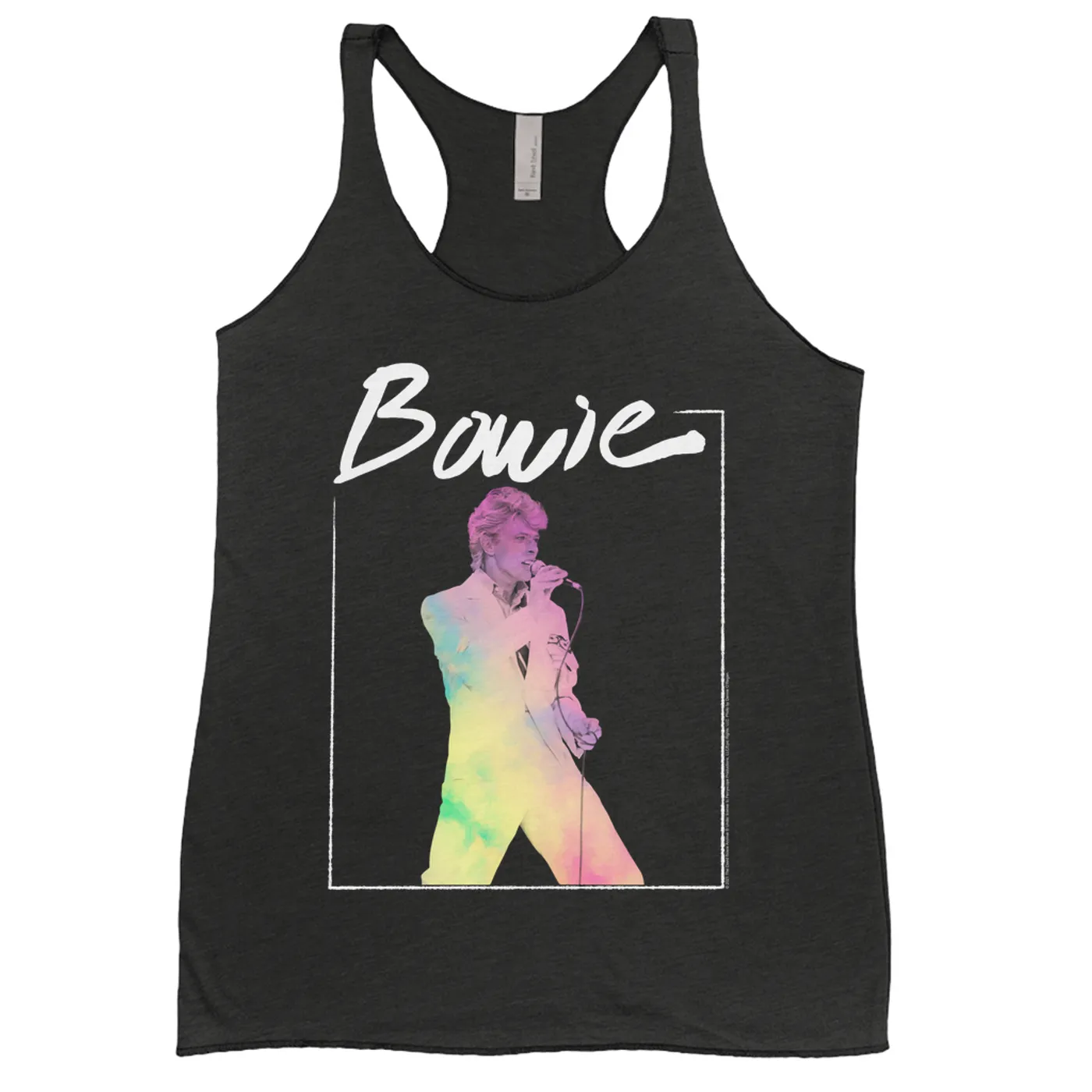 David Bowie Ladies' Tank Top | Bowie 1983 Concert In Pastels David Bowie Shirt (Merchbar Exclusive)