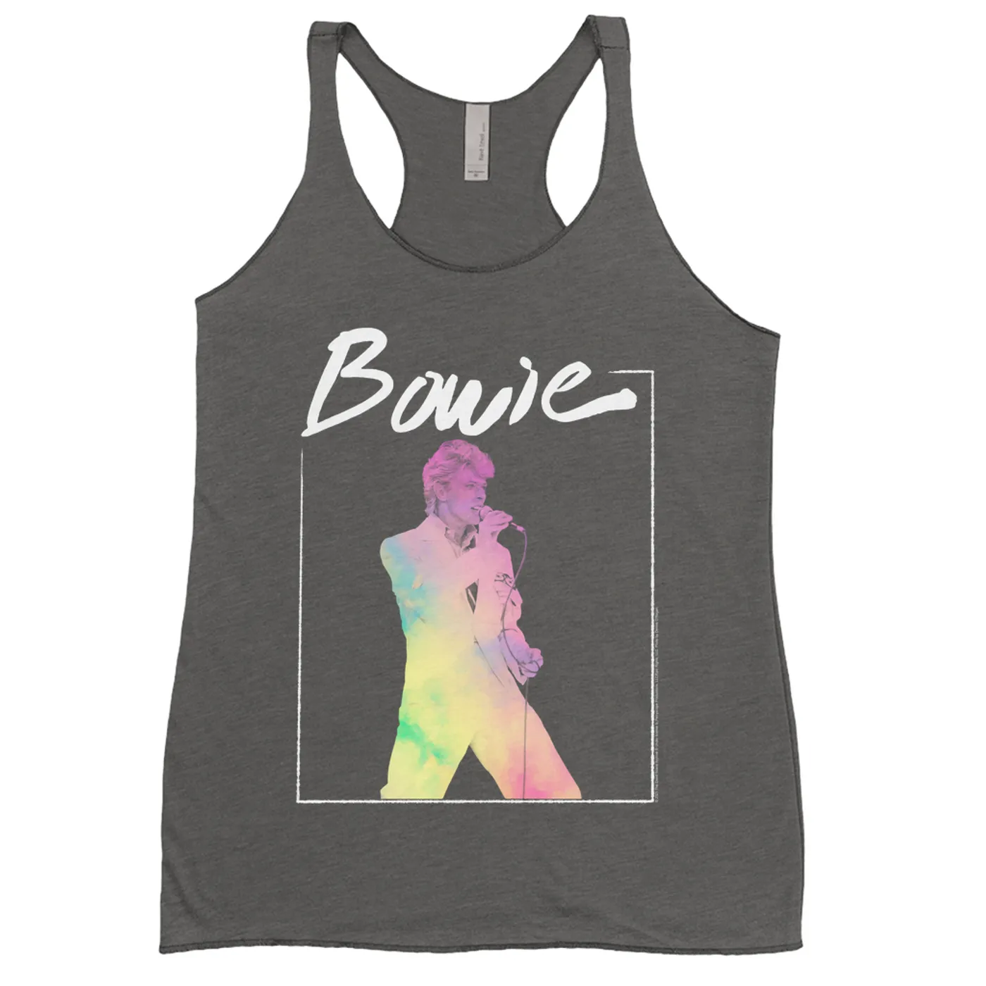 David Bowie Ladies' Tank Top | Bowie 1983 Concert In Pastels David Bowie Shirt (Merchbar Exclusive)