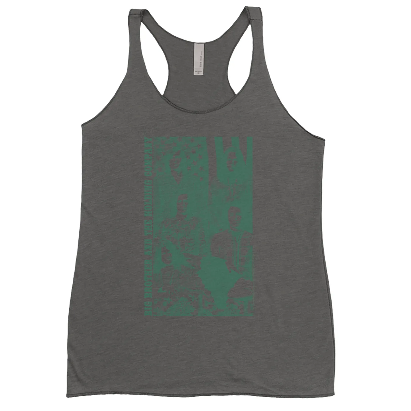 Big Brother & The Holding Company Big Brother and The Holding Co. Ladies' Tank Top | Featuring Janis Joplin Group Flag Photo Big Brother and The Holding Co. Shirt (Merchbar Exclusive)
