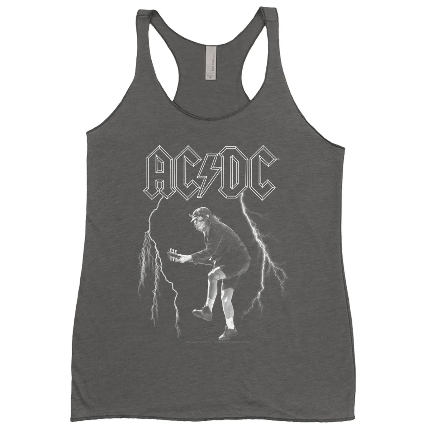 AC/DC Ladies' Tank Top | Angus Young Lighting On Stage Design ACDC Shirt (Merchbar Exclusive)