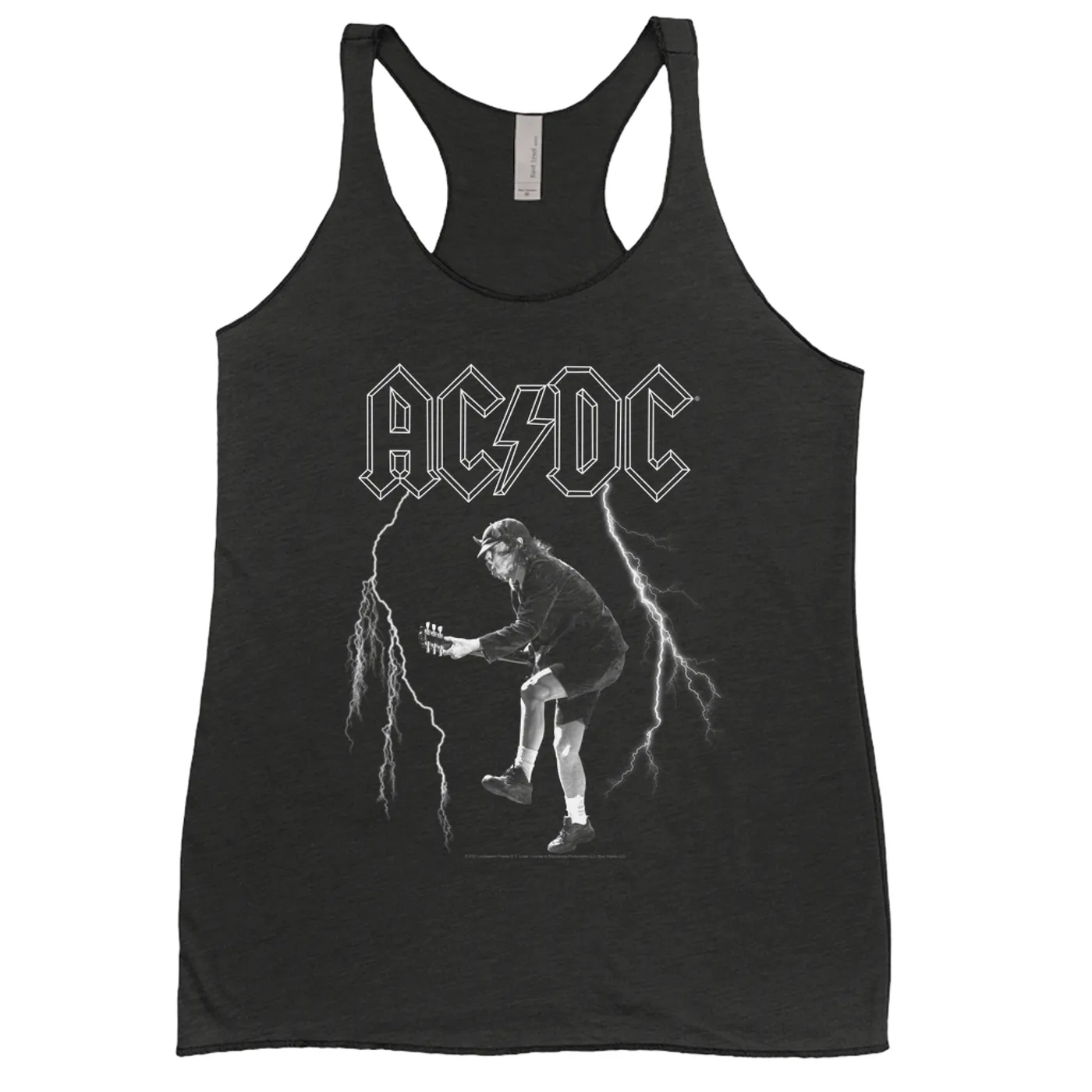 AC/DC Ladies' Tank Top | Angus Young Lighting On Stage Design ACDC Shirt (Merchbar Exclusive)