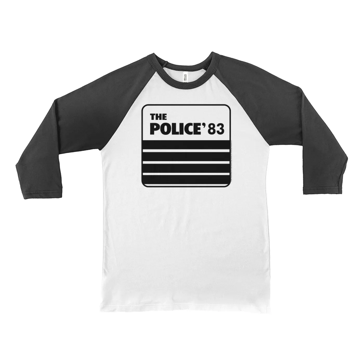 The Police 3/4 Sleeve Baseball Tee | The Police 1983 Concert Tour The Police Shirt