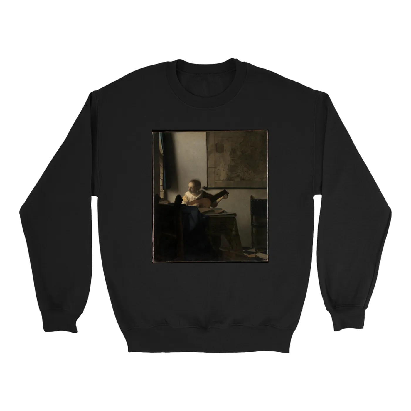 Merchbar Museum Series Sweatshirt | Young Woman with a Lute Merchbar Museum Series Sweatshirt