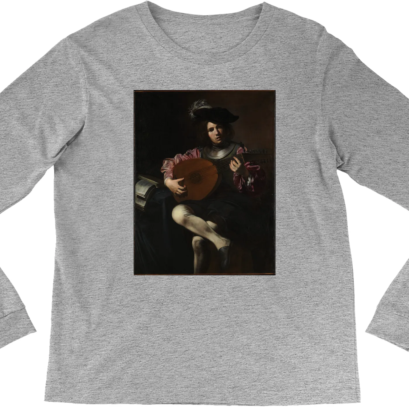Merchbar Museum Series Long Sleeve Shirt | Lute Player Merchbar Museum Series Shirt