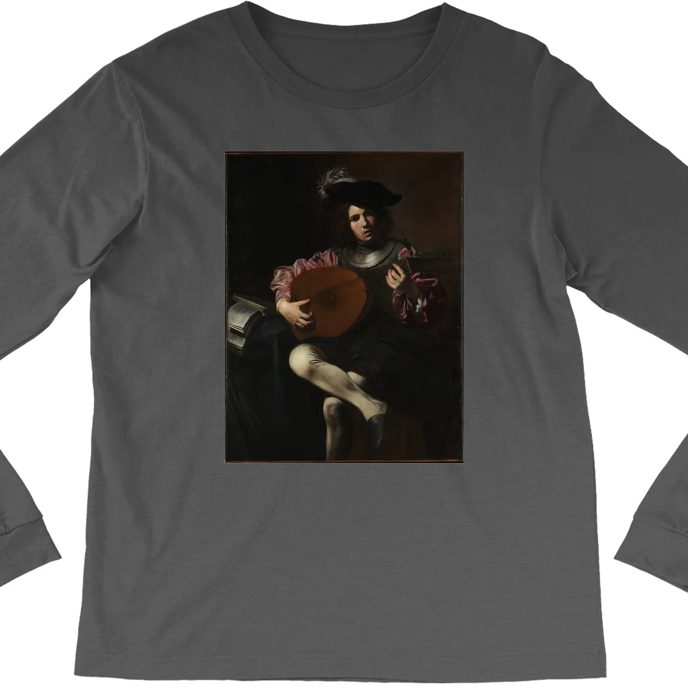 Merchbar Museum Series Long Sleeve Shirt | Lute Player Merchbar Museum Series Shirt
