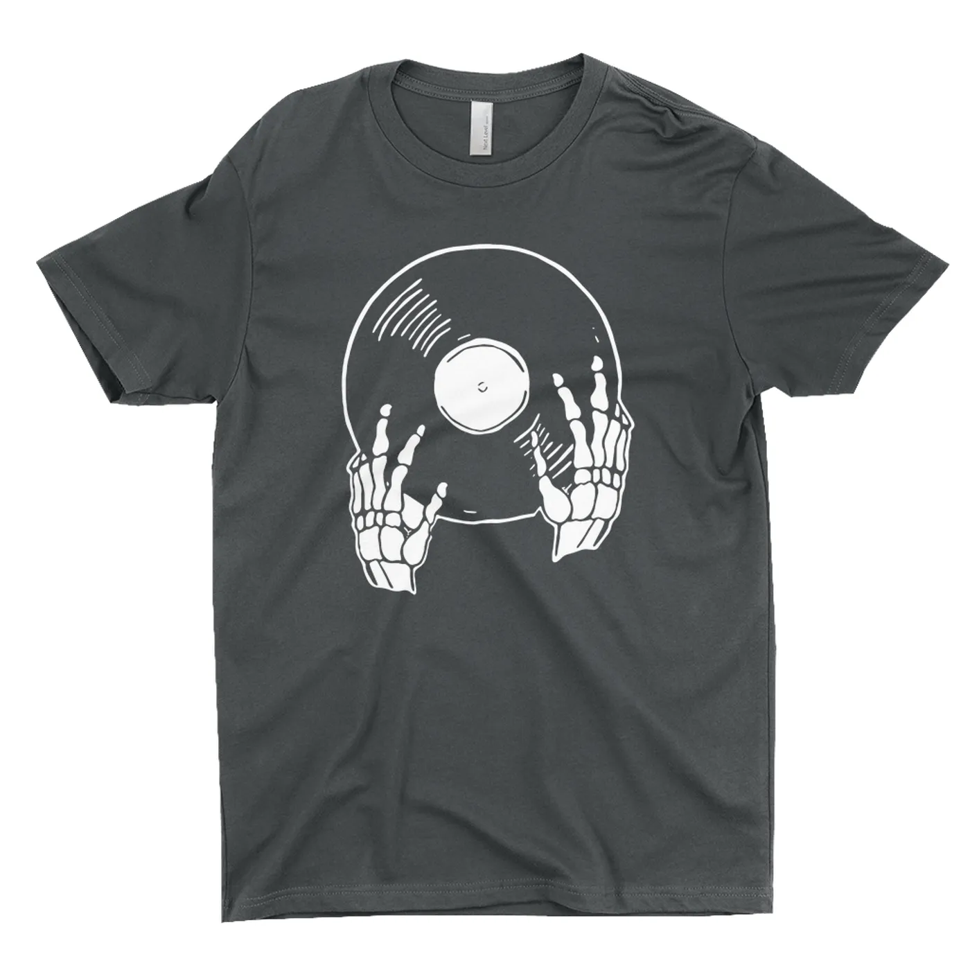 Merchbar Music Life T-Shirt | Skeletons Spin Vinyl Too Merchbar Music Life Shirt