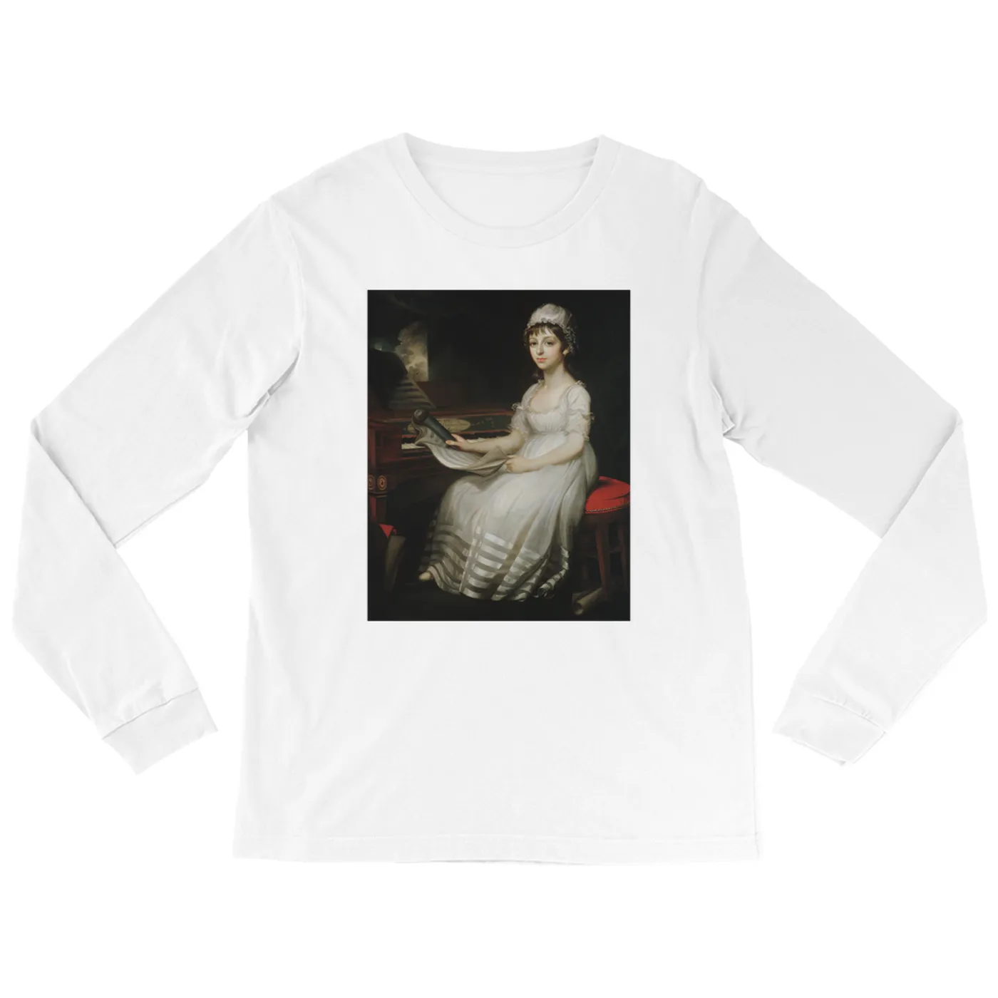 Merchbar Museum Series Long Sleeve Shirt | Portrait of a Young Woman Merchbar Museum Series Shirt