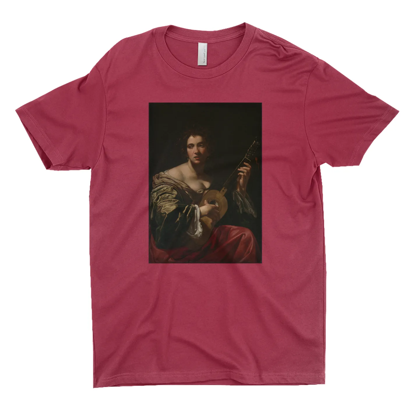 Merchbar Museum Series T-Shirt | Woman Playing a Guitar Merchbar Museum Series Shirt