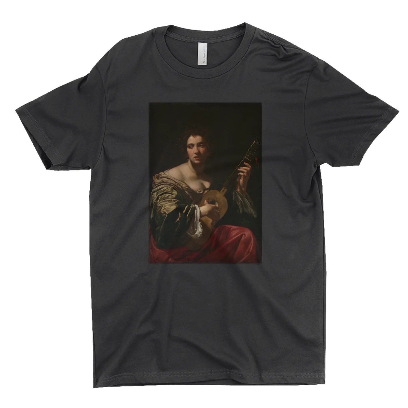 Merchbar Museum Series T-Shirt | Woman Playing a Guitar Merchbar Museum Series Shirt