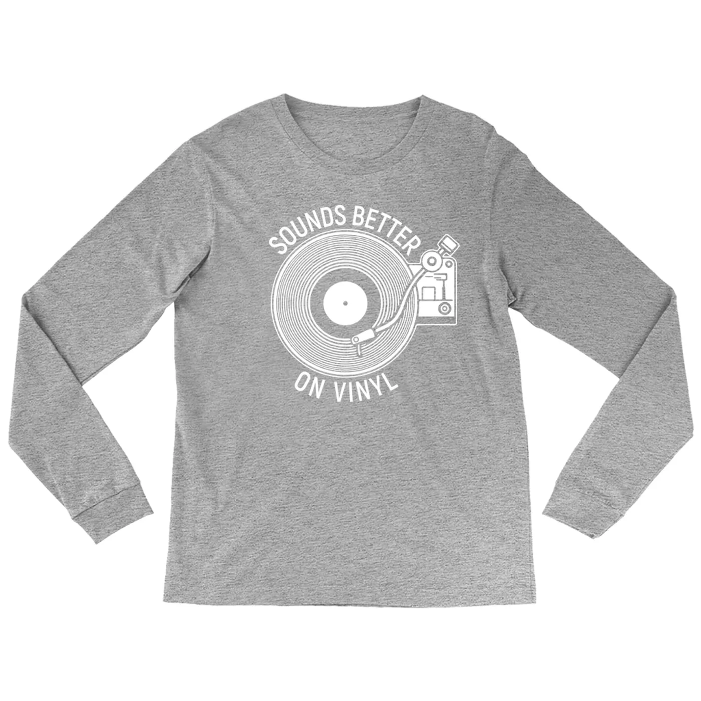 Merchbar Music Life Long Sleeve Shirt | Vinyl Sounds Better Merchbar Music Life Shirt