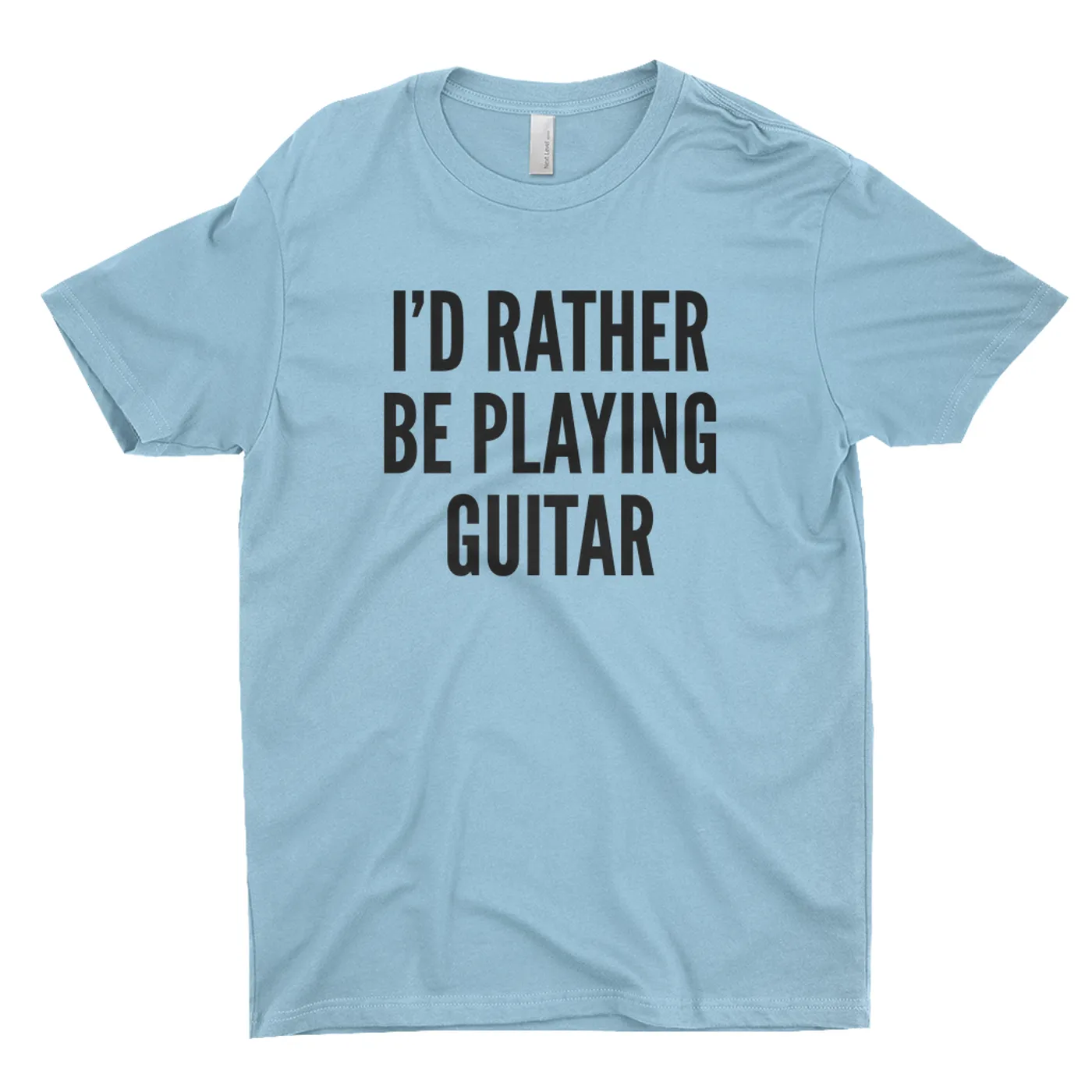 Merchbar Music Life T-Shirt | I'd Rather Be Playing Guitar Merchbar Music Life Shirt