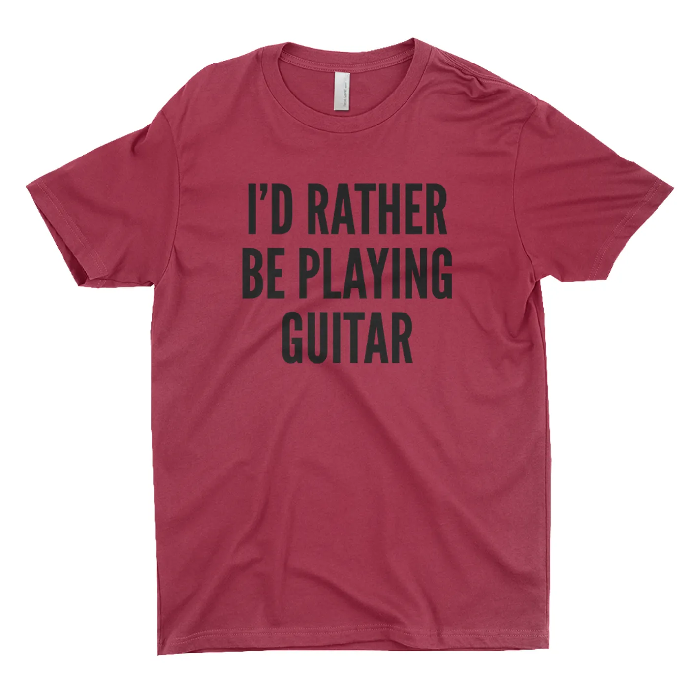 Merchbar Music Life T-Shirt | I'd Rather Be Playing Guitar Merchbar Music Life Shirt