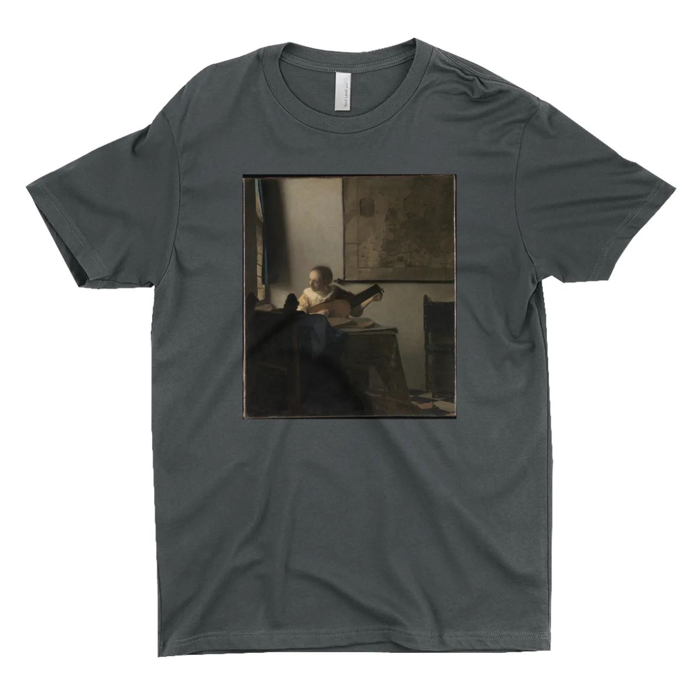 Merchbar Museum Series T-Shirt | Young Woman with a Lute Merchbar Museum Series Shirt