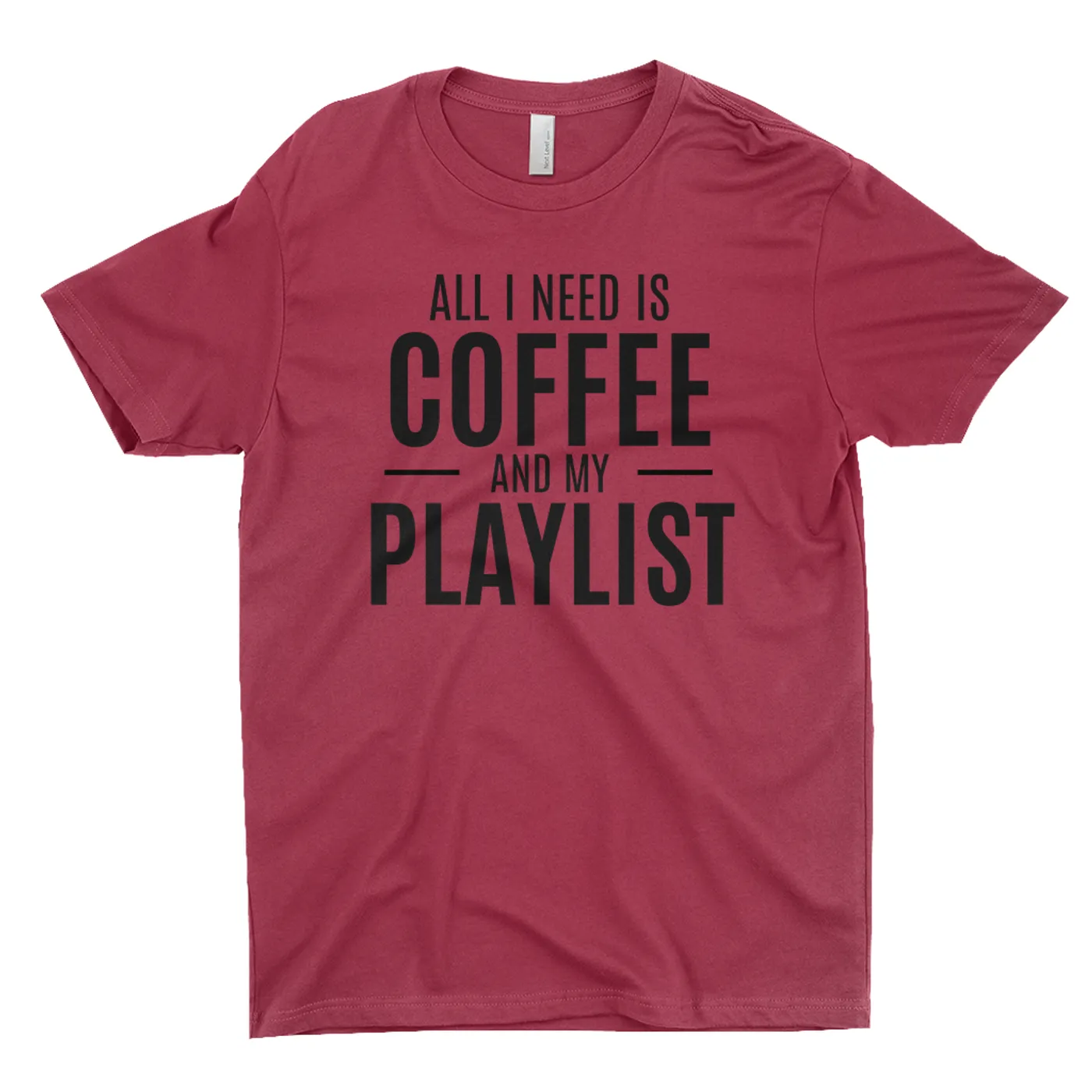 Merchbar Music Life T-Shirt | All I Need Is Coffee & Music Merchbar Music Life Shirt