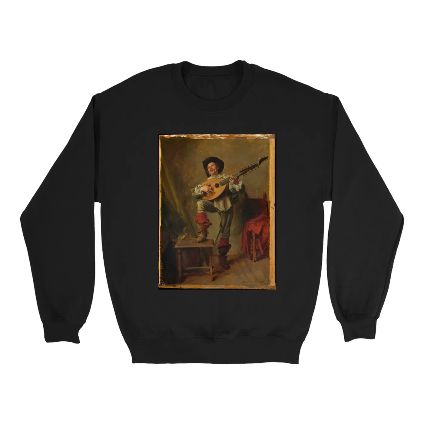 Merchbar Museum Series Sweatshirt | Soldier Playing the Theorbo Merchbar Museum Series Sweatshirt