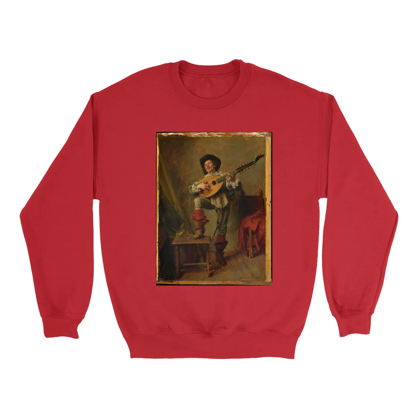 Merchbar Museum Series Sweatshirt | Soldier Playing the Theorbo Merchbar Museum Series Sweatshirt