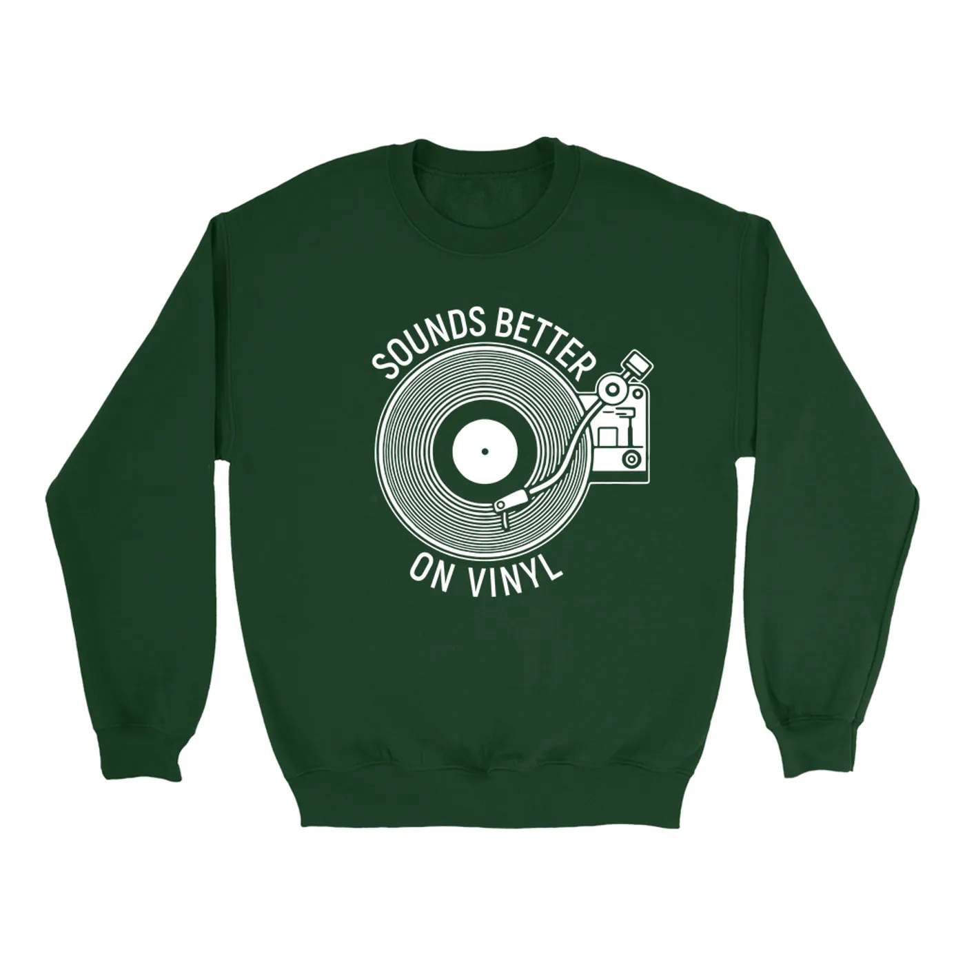 Merchbar Music Life Sweatshirt | Vinyl Sounds Better Merchbar Music Life Sweatshirt