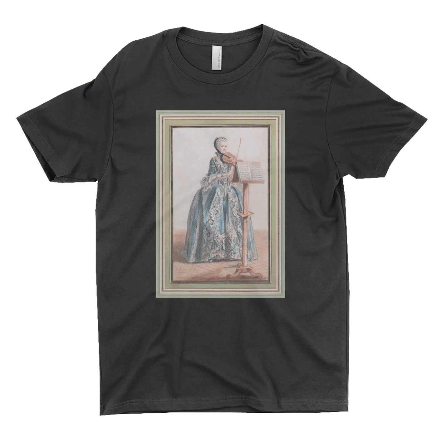 Merchbar Museum Series T-Shirt | Woman Playing the Violin Merchbar Museum Series Shirt