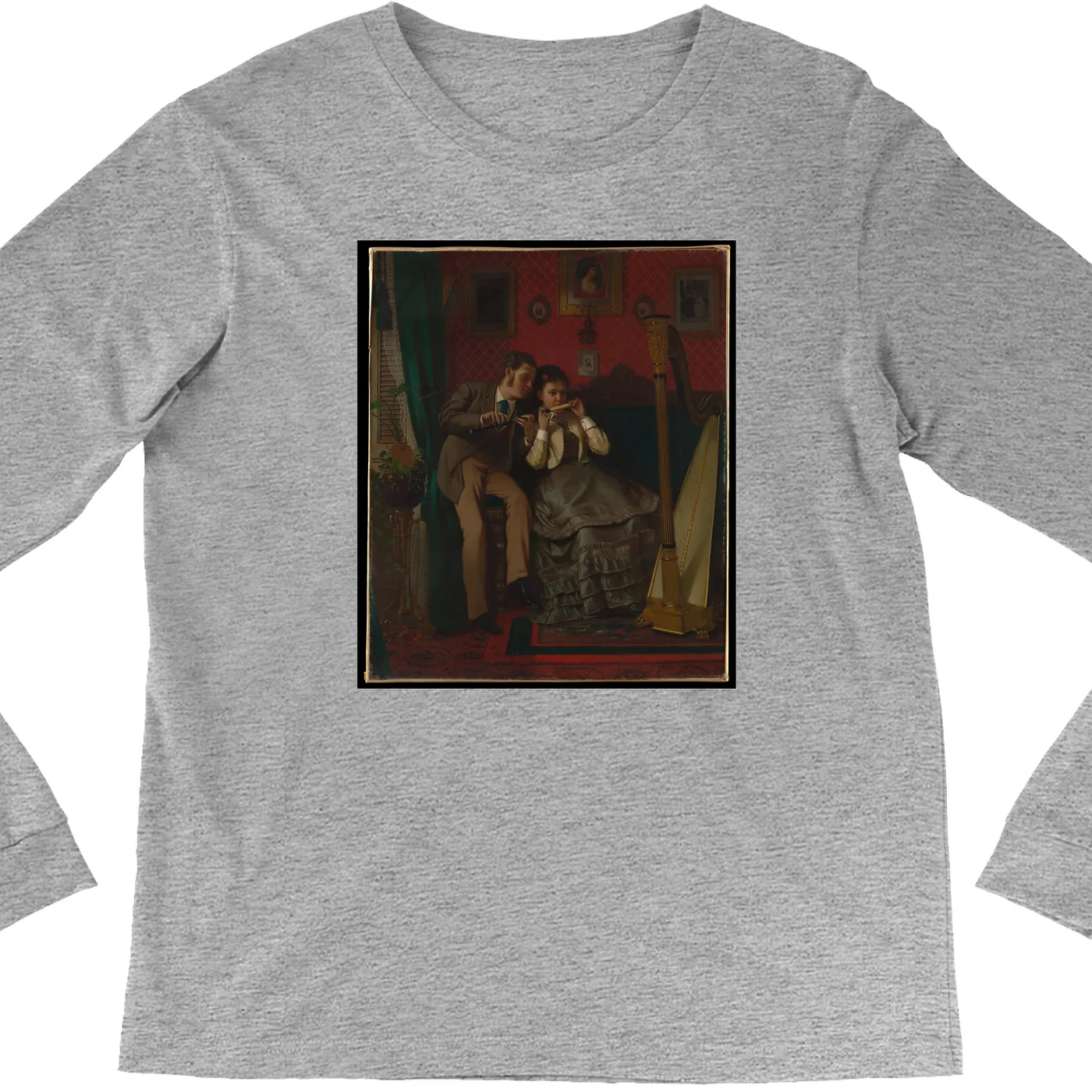 Merchbar Museum Series Long Sleeve Shirt | The Music Lesson Painting Merchbar Museum Series Shirt
