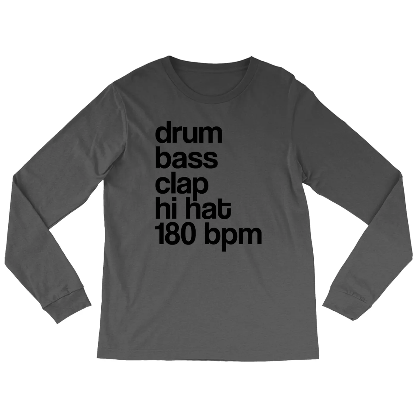 Merchbar Music Life Long Sleeve Shirt | Drum Bass Clap Merchbar Music Life Shirt