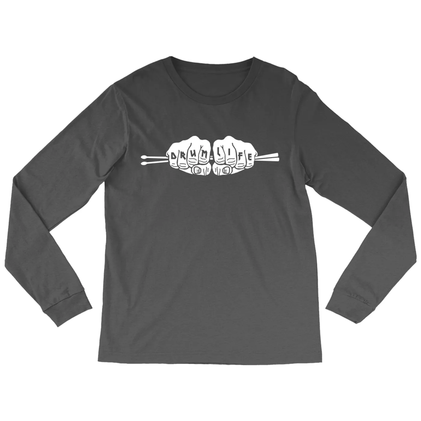 Merchbar Music Life Long Sleeve Shirt | Drum Life Knucks Merchbar Music Life Shirt