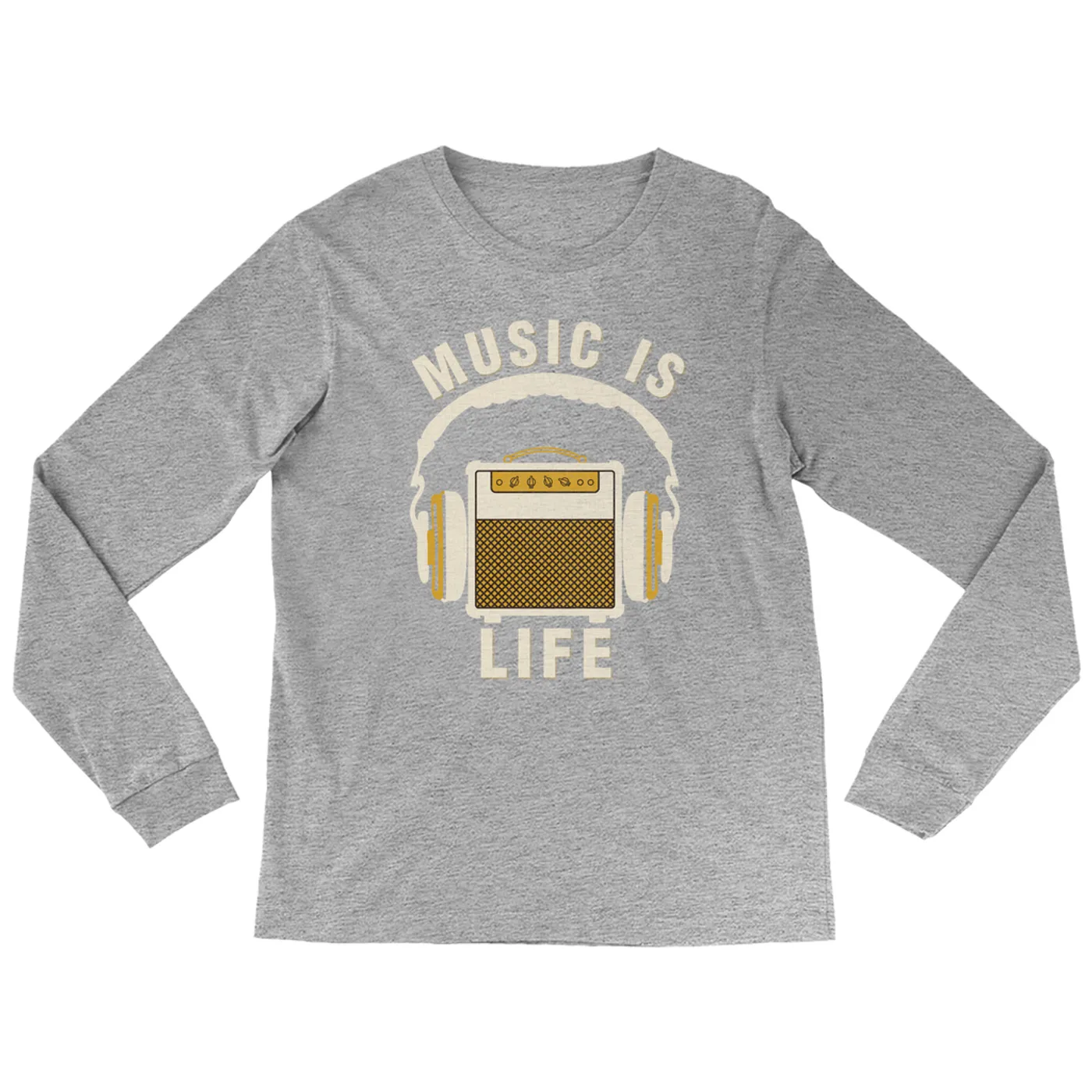 Merchbar Music Life Long Sleeve Shirt | Music Amps Life Merchbar Music Life Shirt