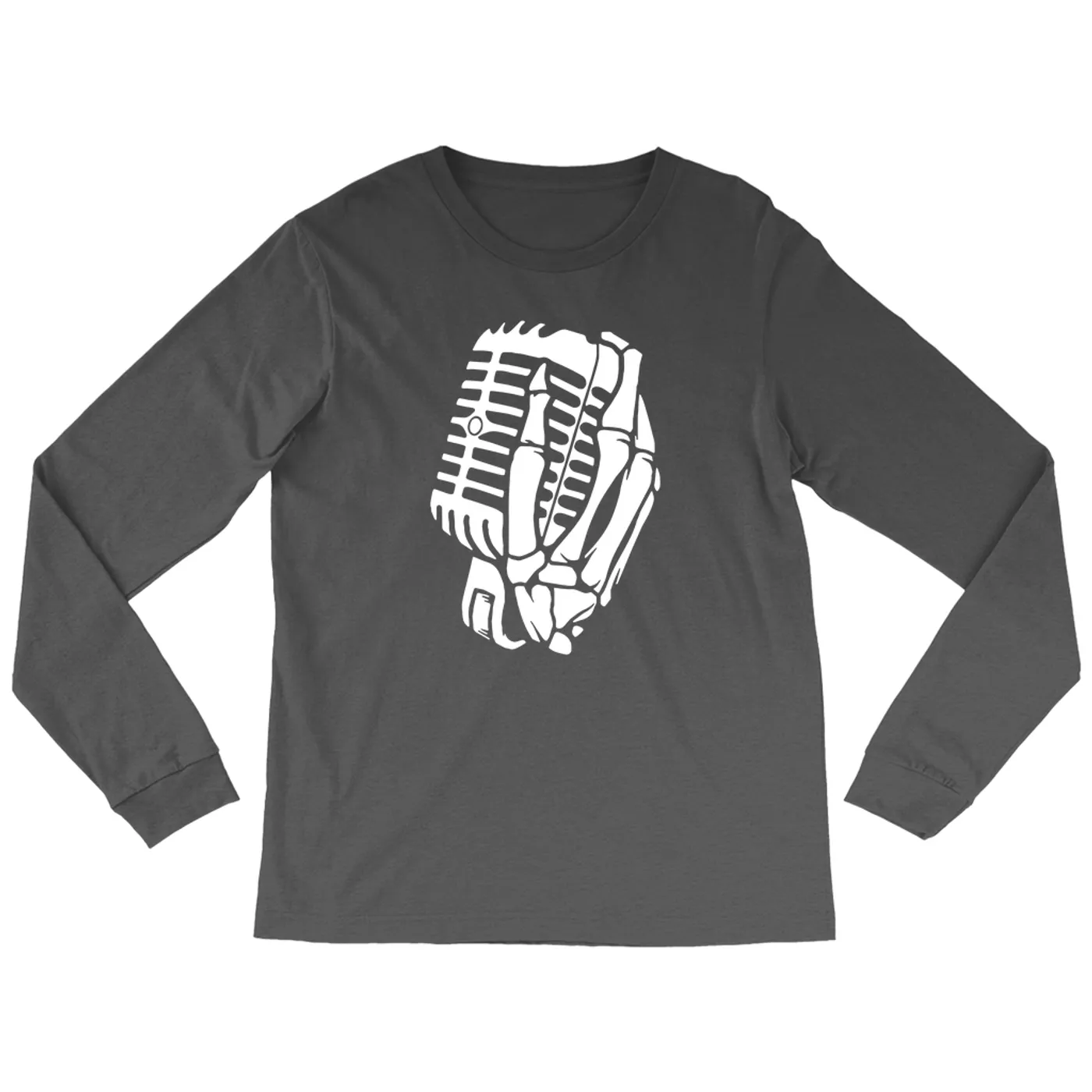 Merchbar Music Life Long Sleeve Shirt | Skelehands On The Mic Merchbar Music Life Shirt