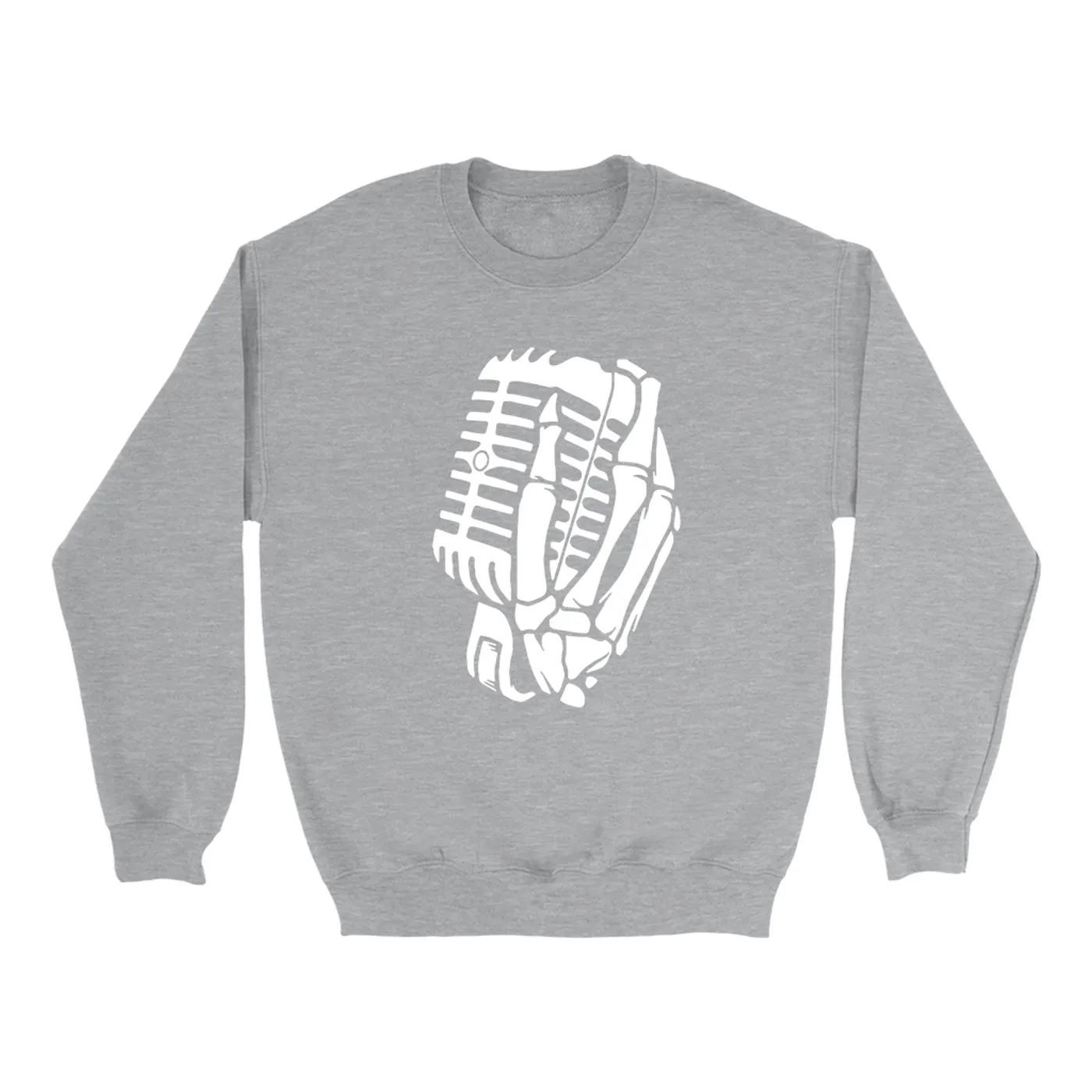 Merchbar Music Life Sweatshirt | Skelehands On The Mic Merchbar Music Life Sweatshirt