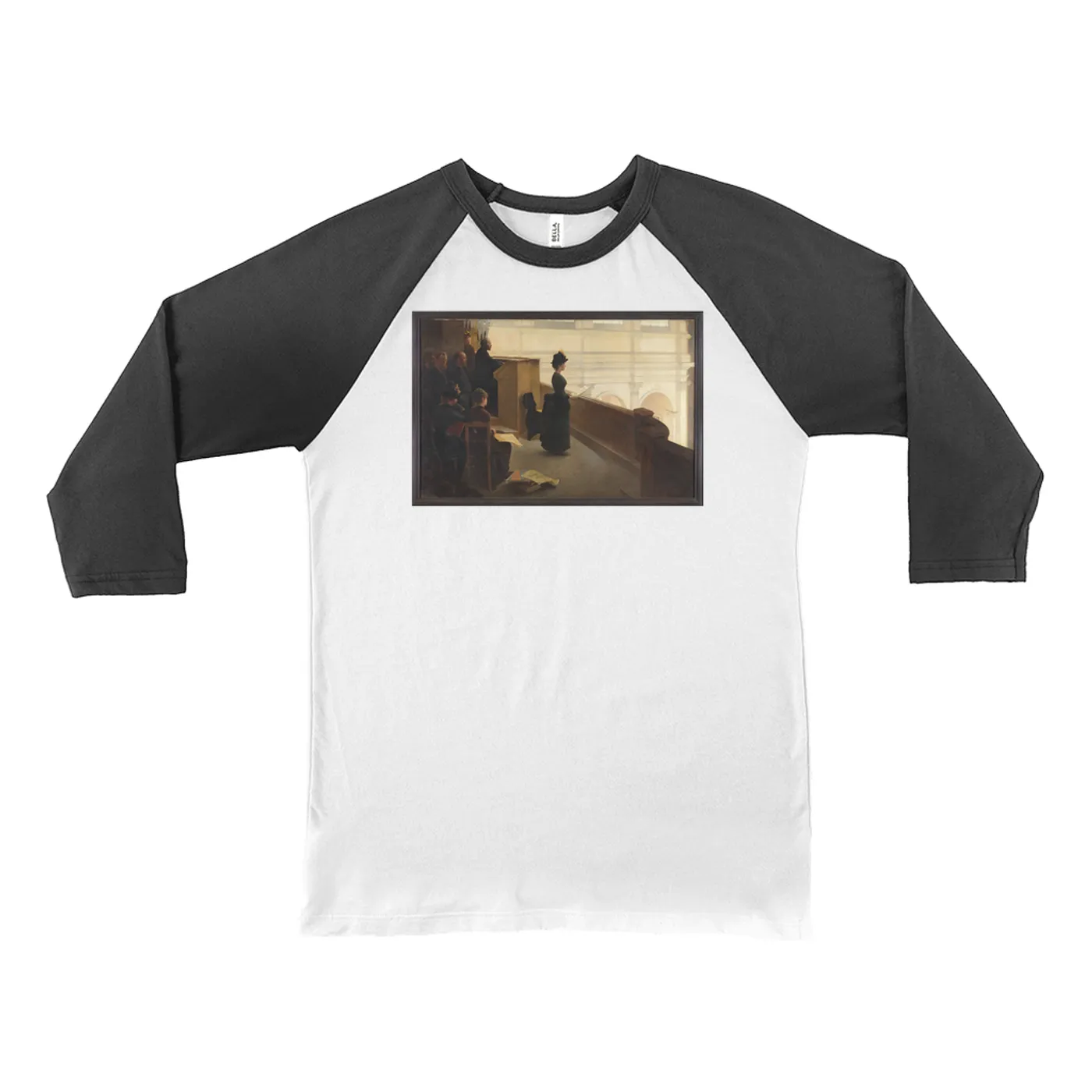 Merchbar Museum Series 3/4 Sleeve Baseball Tee | The Organ Rehearsal Merchbar Museum Series Shirt