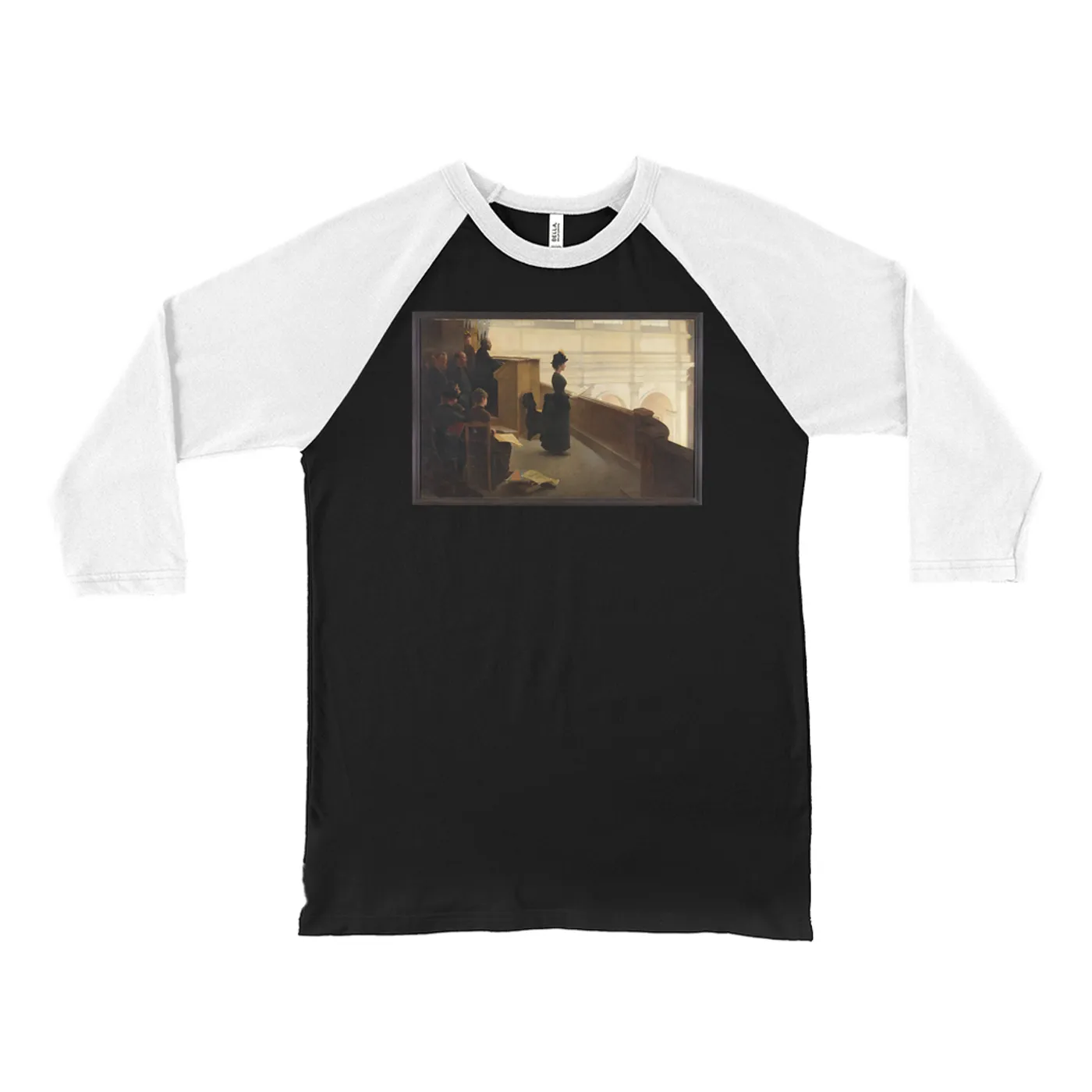 Merchbar Museum Series 3/4 Sleeve Baseball Tee | The Organ Rehearsal Merchbar Museum Series Shirt