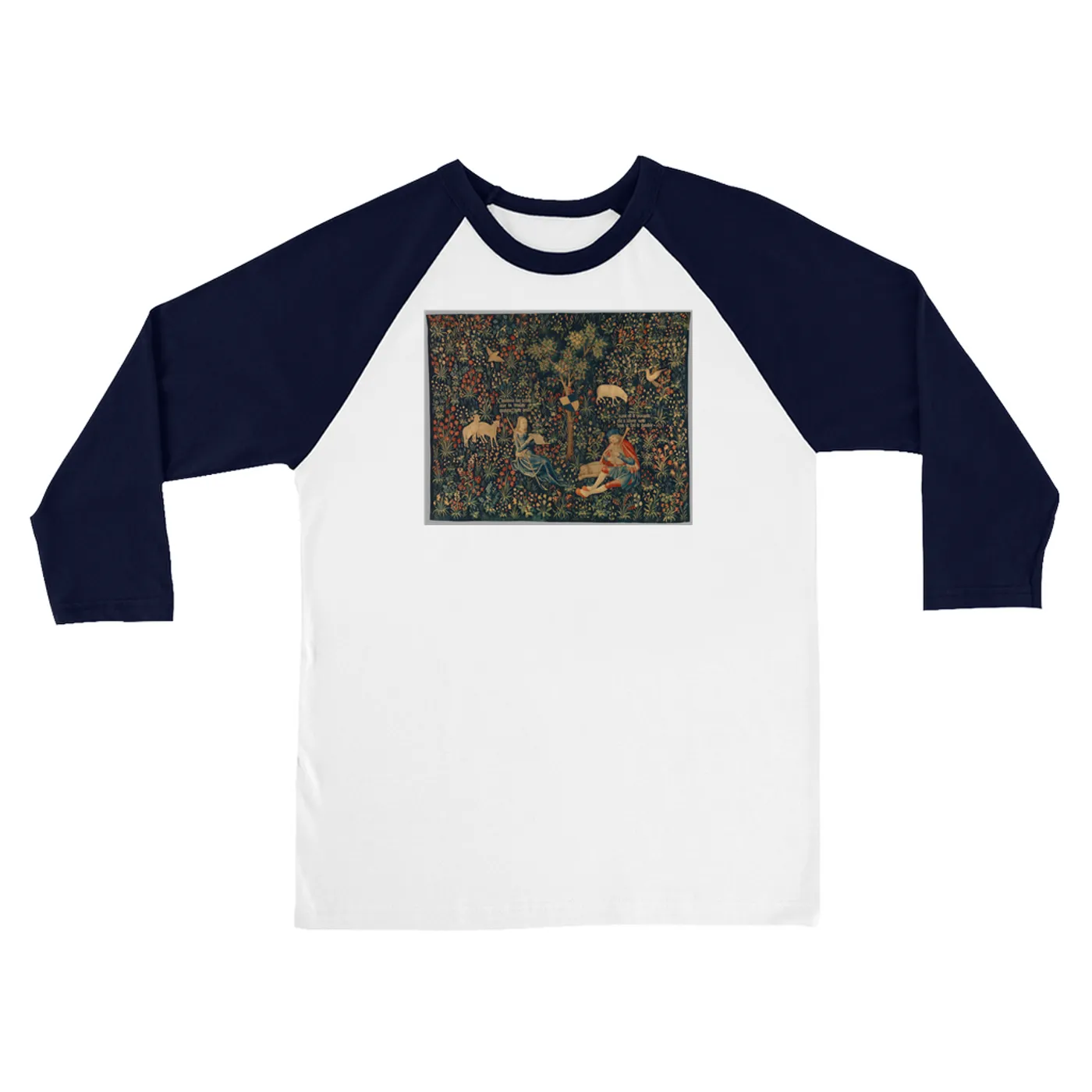 Merchbar Museum Series 3/4 Sleeve Baseball Tee | Shepherd and Shepherdess Making Music Merchbar Museum Series Shirt