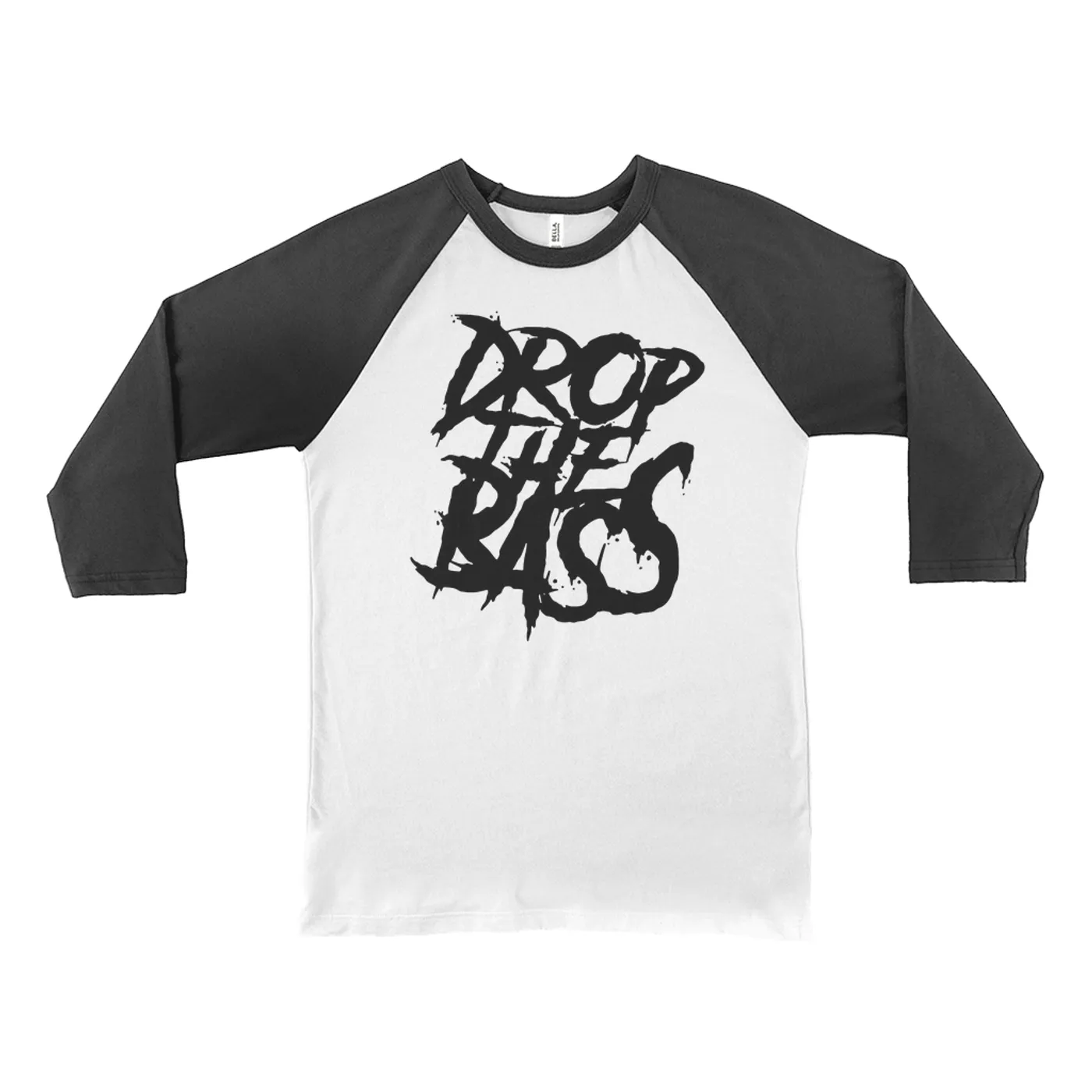 Merchbar Music Life 3/4 Sleeve Baseball Tee | Drop The Bass Merchbar Music Life Shirt
