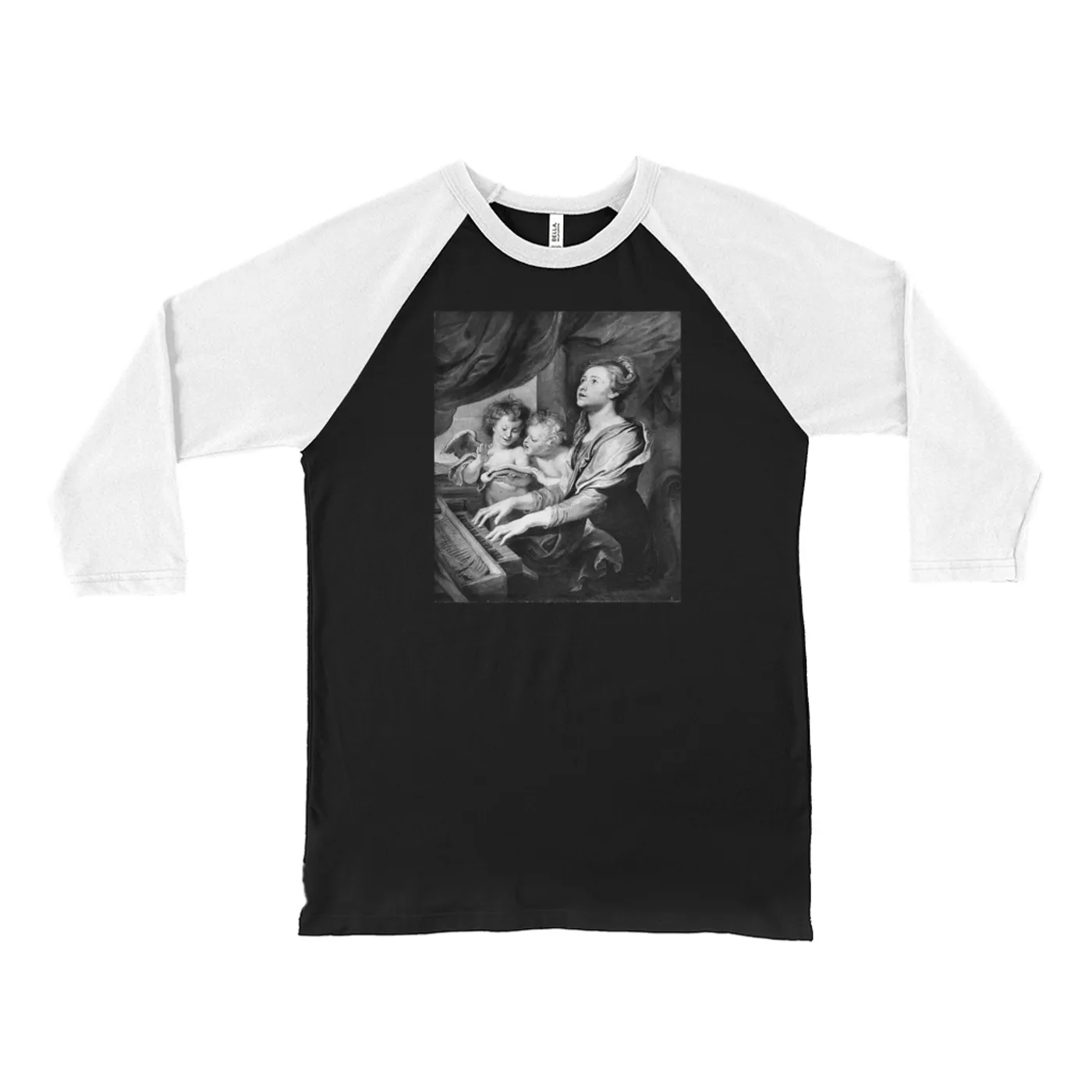 Merchbar Museum Series 3/4 Sleeve Baseball Tee | Saint Cecilia Merchbar Museum Series Shirt