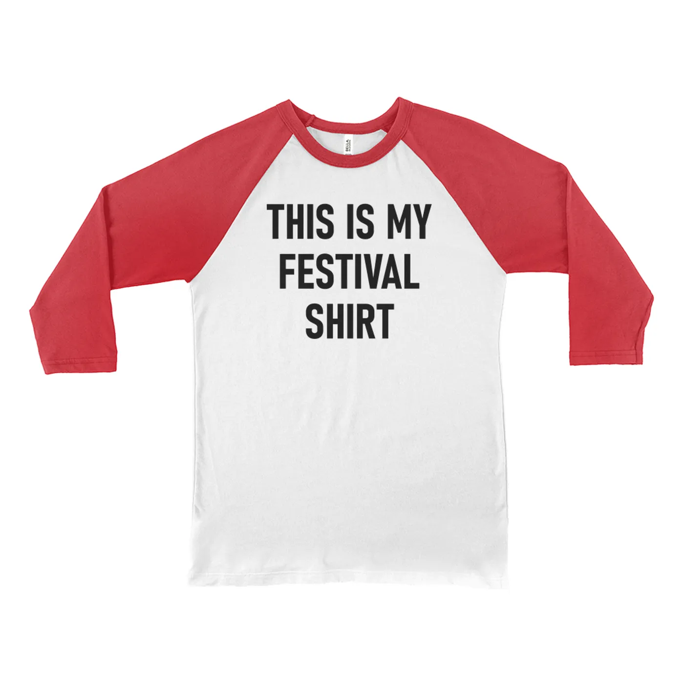 Merchbar Music Life 3/4 Sleeve Baseball Tee | This Is My Festival Merchbar Music Life Shirt