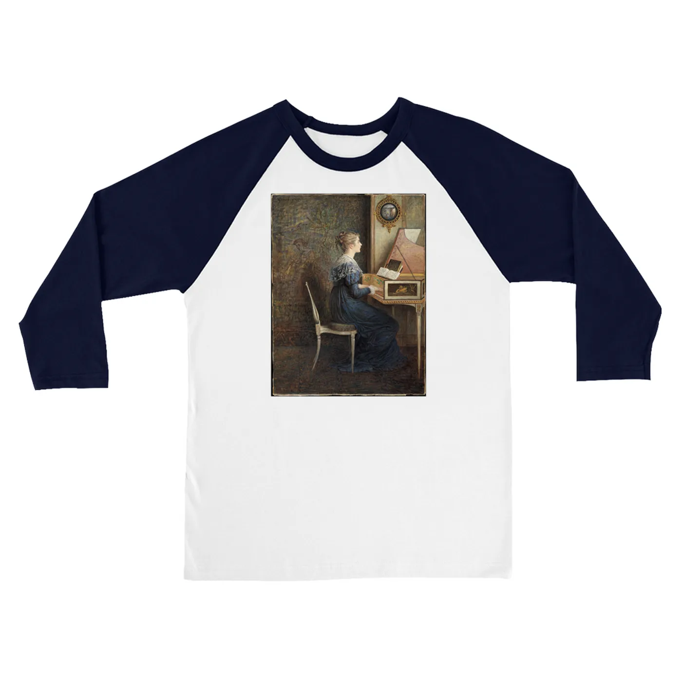 Merchbar Museum Series 3/4 Sleeve Baseball Tee | An Old Song Merchbar Museum Series Shirt