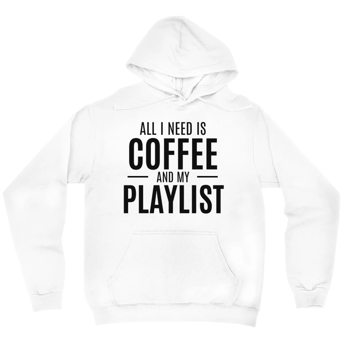 Merchbar Music Life Hoodie | All I Need Is Coffee & Music Merchbar Music Life Hoodie