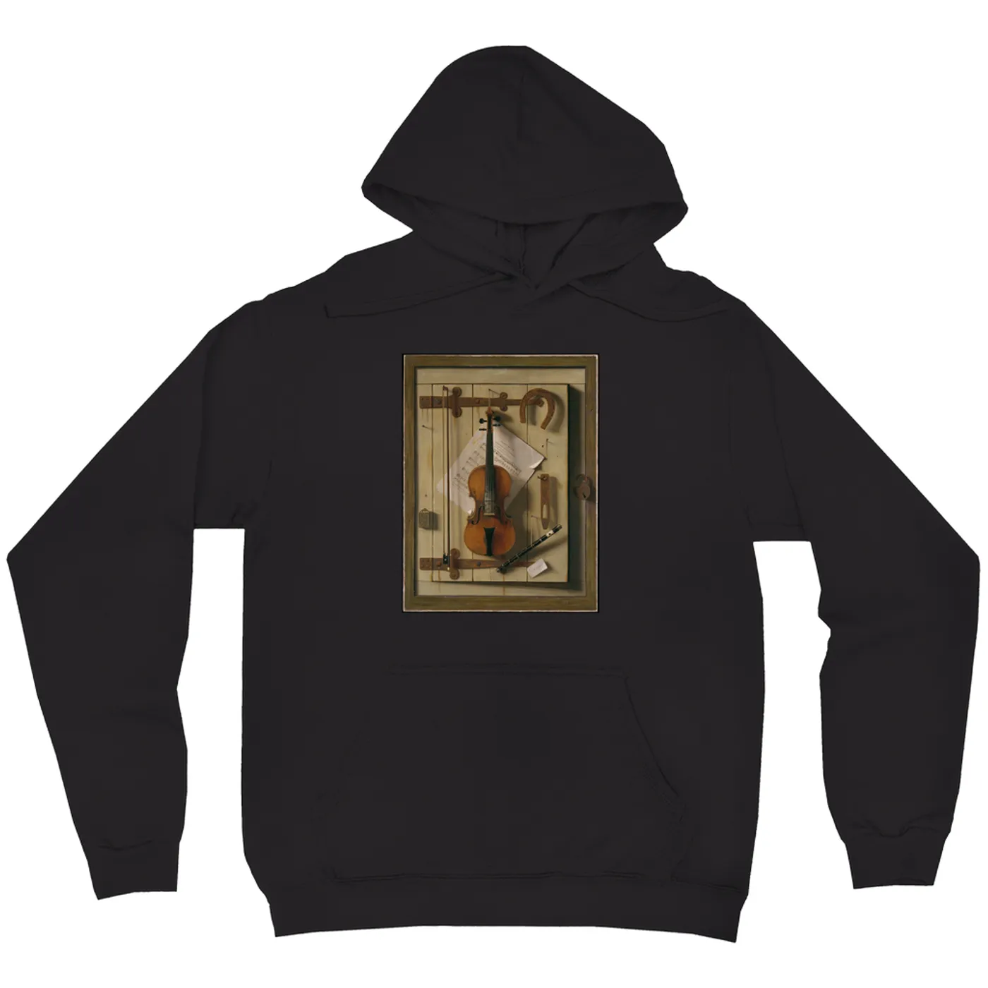 Merchbar Museum Series Hoodie | Still Life—Violin and Music Merchbar Museum Series Hoodie