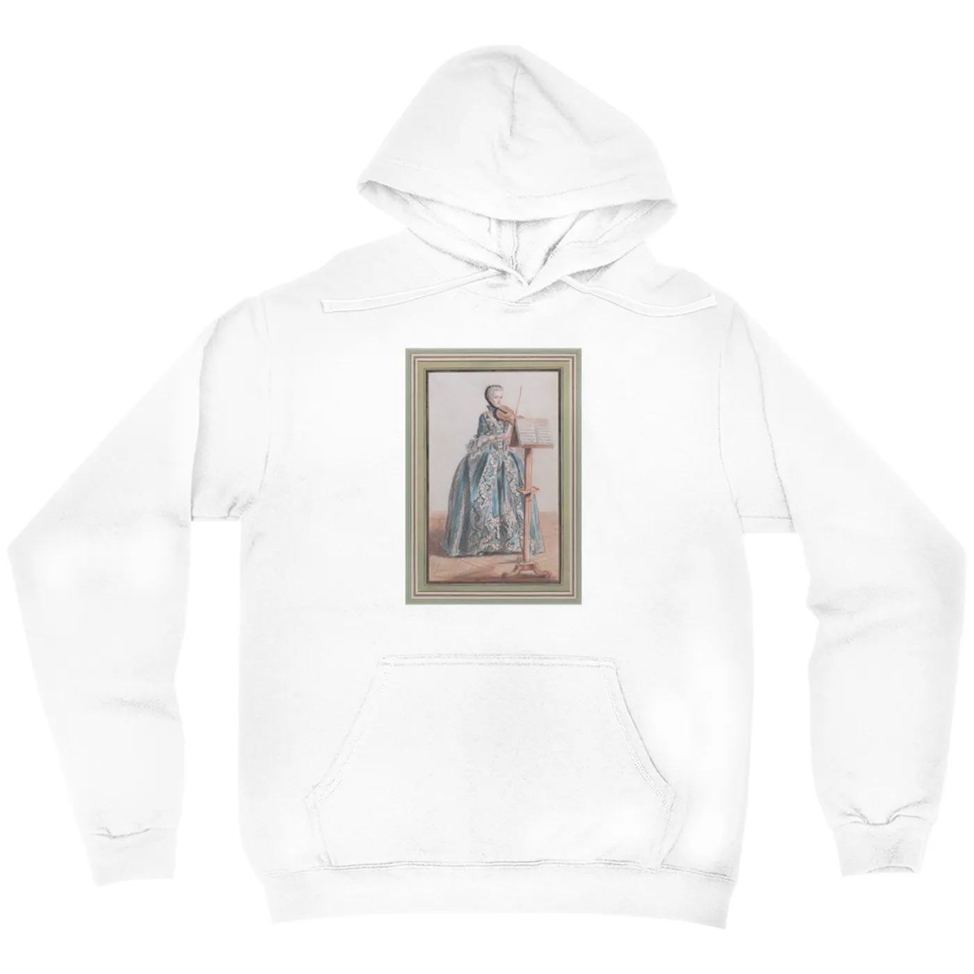 Merchbar Museum Series Hoodie | Woman Playing the Violin Merchbar Museum Series Hoodie