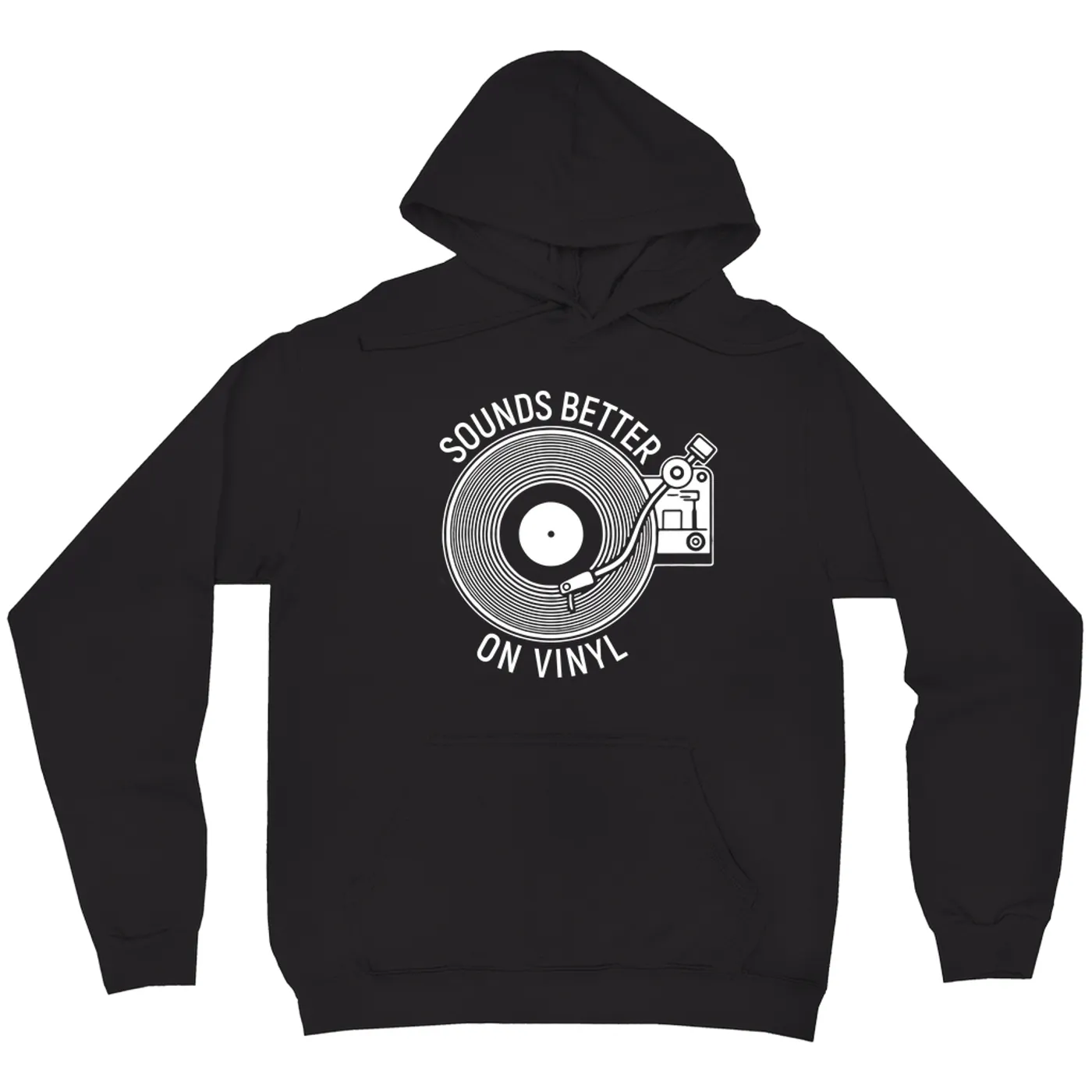 Merchbar Music Life Hoodie | Vinyl Sounds Better Merchbar Music Life Hoodie